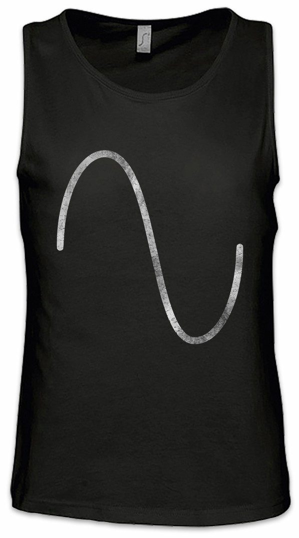 Urban Backwoods Tanktop Wave Sine Ärmelloses T-Shirt Synthesizer Electro Techno LFO Musik DJ MC Elektro 90s