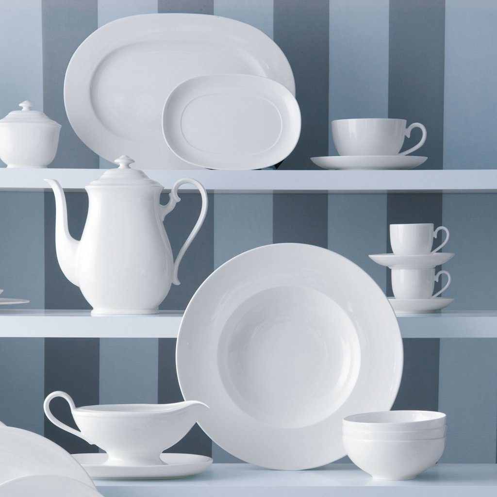 Villeroy & Boch Tasse Royal Café au Lait-Tasse XL, 1-tlg., Porzellan, Premium Bone Porcelain, mikrow.- & spülm.sicher, Made in Germany