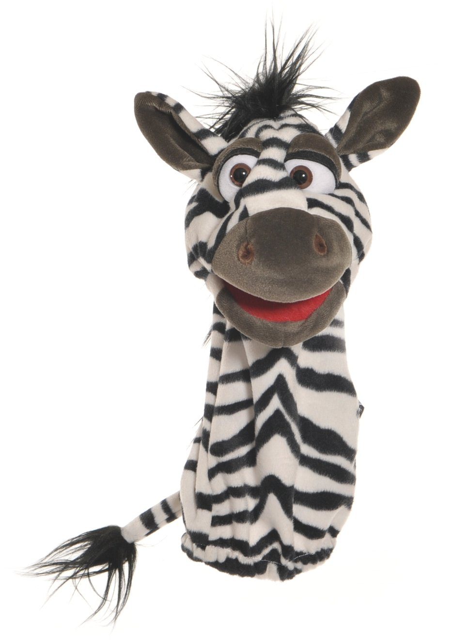 Living Puppets Handpuppe Living Puppets Handpuppe Zebra W574 (Packung), Sehr gut geeignet um Geschichten zu erzählen