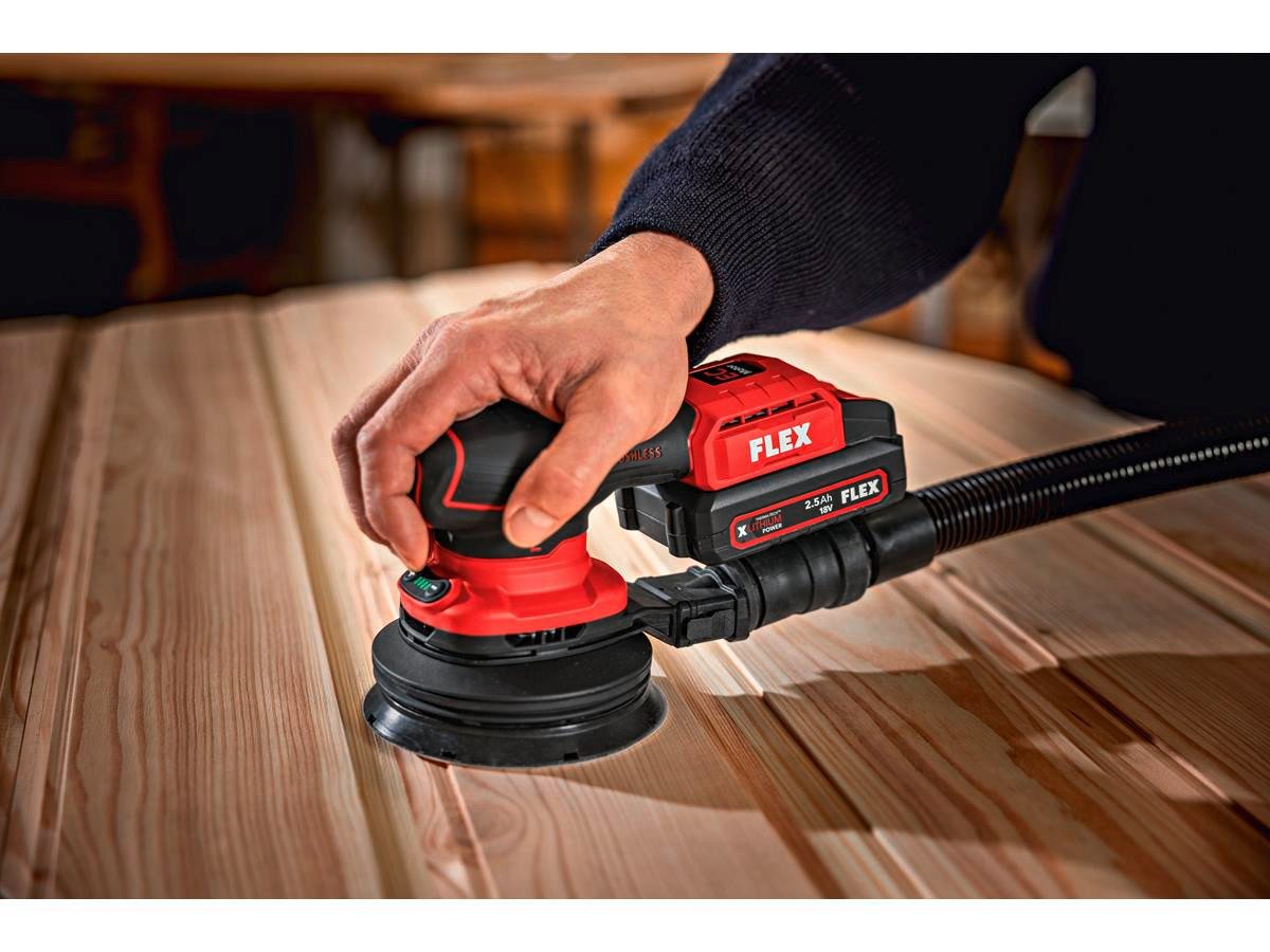 Flex Akku-Exzenterschleifer ORE 2-125 18-EC, (5 tlg)