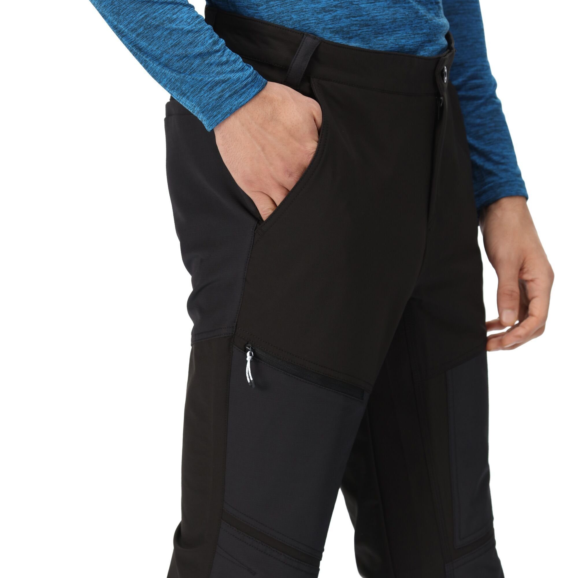 Regatta für Outdoorhose Black IV wasserabweisend Herren, Questra