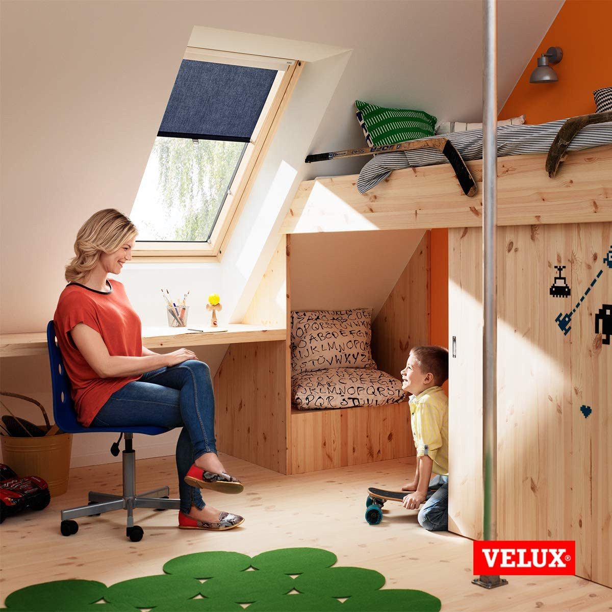 VELUX Sonnenschutz VELUX RHL SK00 Sichtschutzrollo 118×140 Beige