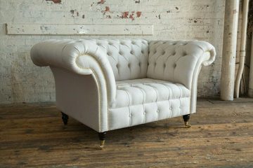 JVmoebel Chesterfield-Sessel, Chesterfield Sessel 1,5 Sitzer Design