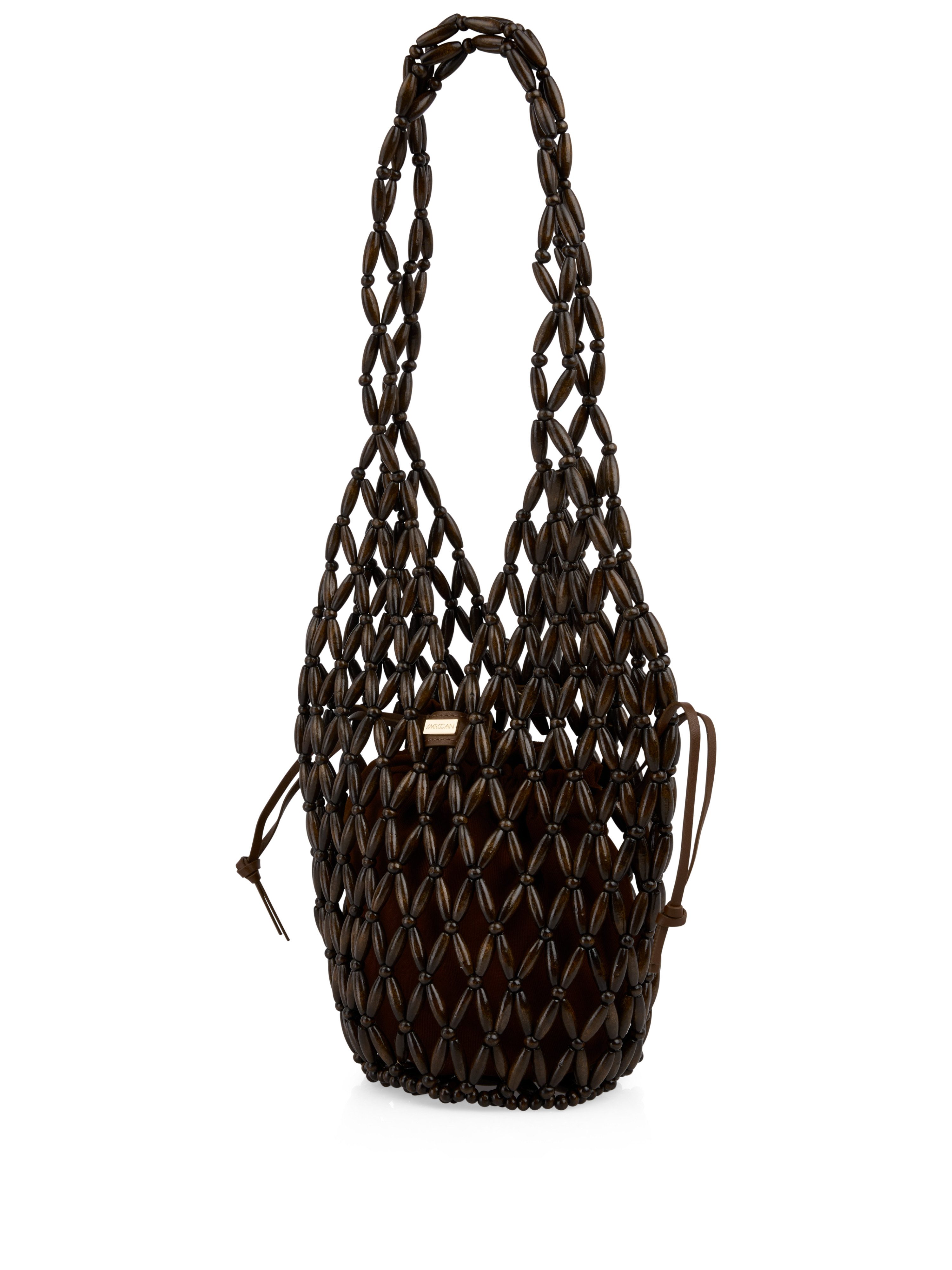 Marc Cain Schultertasche Collections, Damen Umhängetasche, Beuteltasche in sommerlichem Look