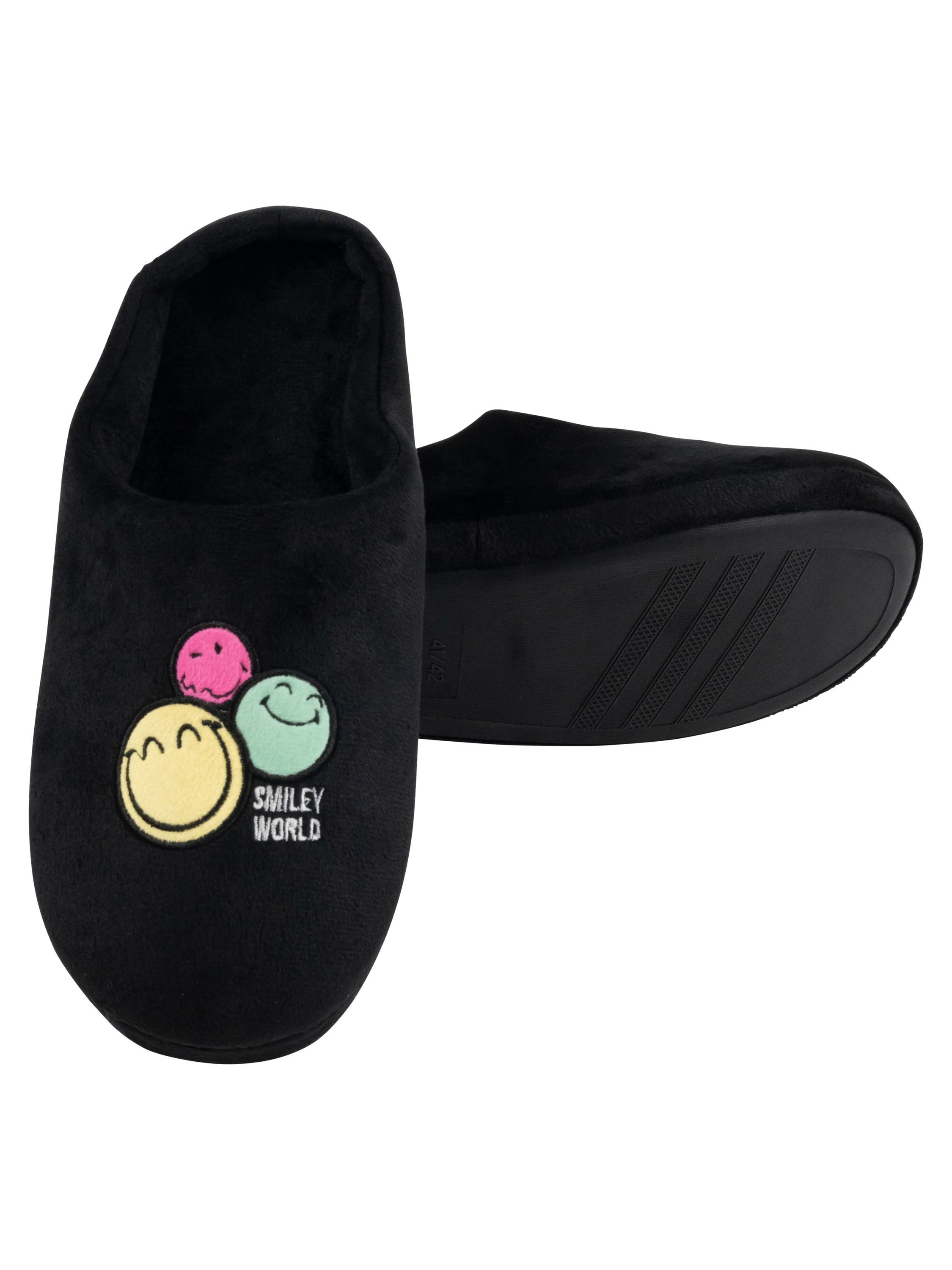 United Labels® Smileyworld Hausschuhe Smiley Puschen Slipper Pantoffeln Schlappen Hausschuh – Bild 4 von 5