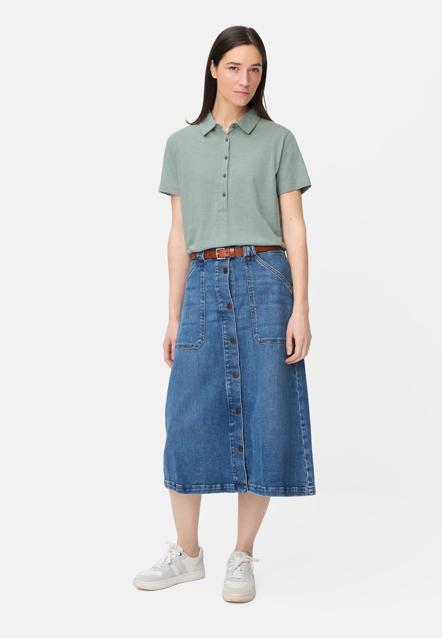 camel active Poloshirt Poloshirt mit Knopfleiste Kurzarm Shirts_Poloshirt