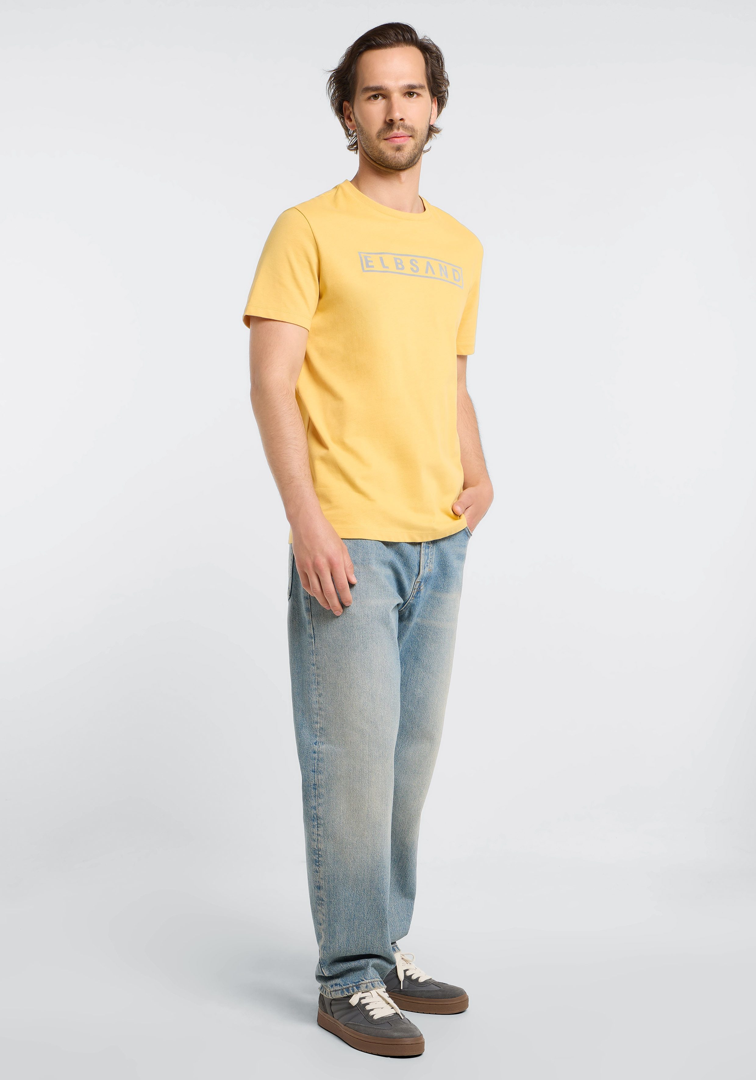 Elbsand T-Shirt Finn Herren Rundhalsausschnitt, regular fit