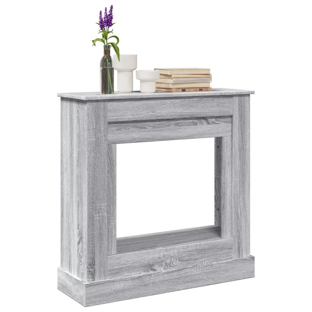 Bodenschutzplatte Kaminumrandung Grau Sonoma 90x30x90 cm Spanplatte