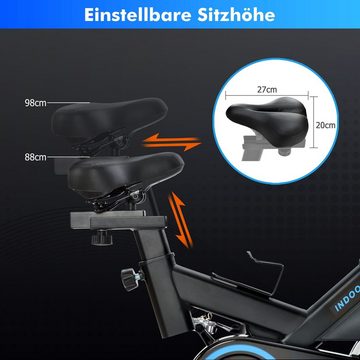 SOFTWEARY Speedbike Indoor Cycling mit LCD Display und Smartphonehalterung