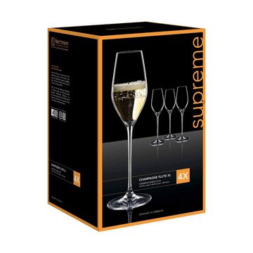 Nachtmann Champagnerglas Supreme Champagnergläser 300 ml 4er Set, Glas