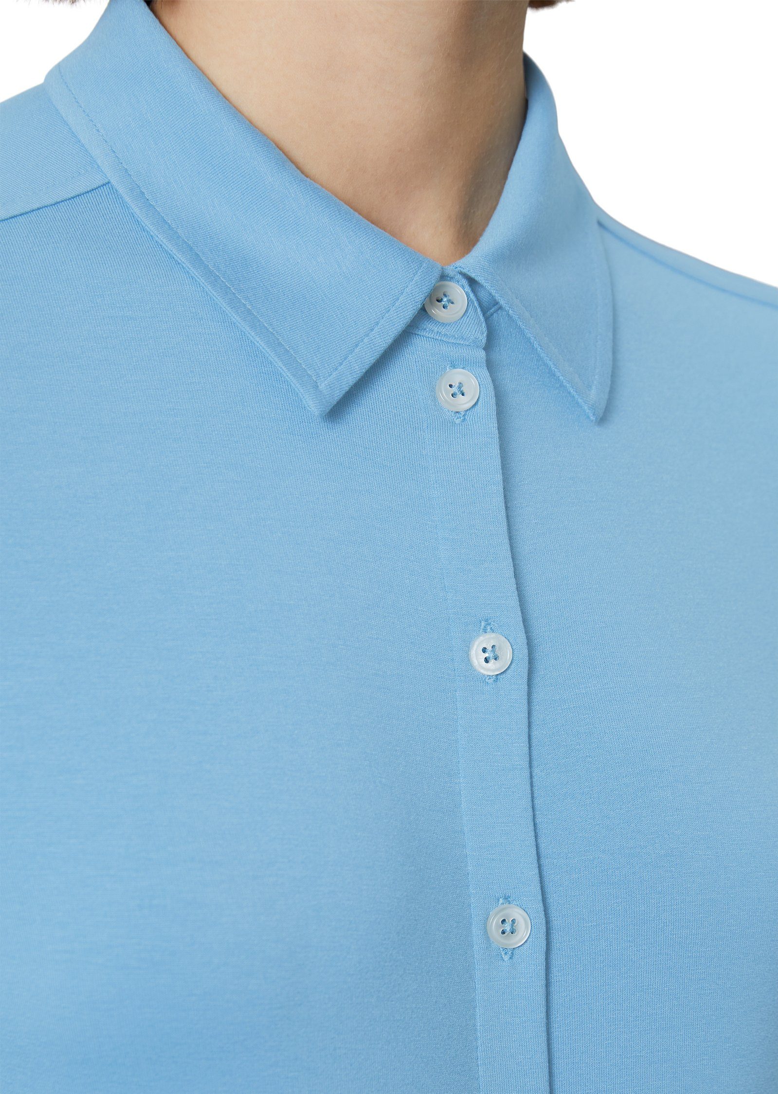 O'Polo Marc blau ECOVERO™ Blusenshirt LENZING™ aus