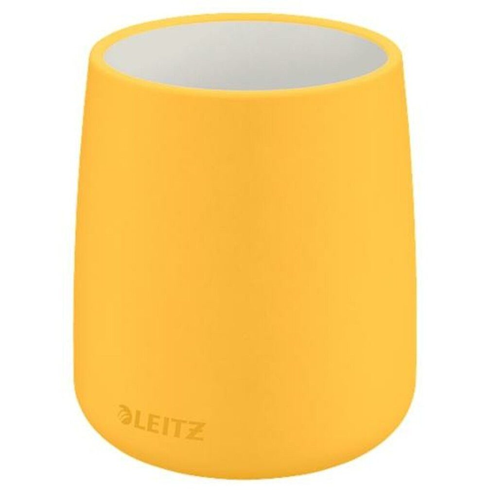 LEITZ Papierscheren Stiftehalter Cosy gelb Keramik 8,7 x 8,7 x 10,8 cm
