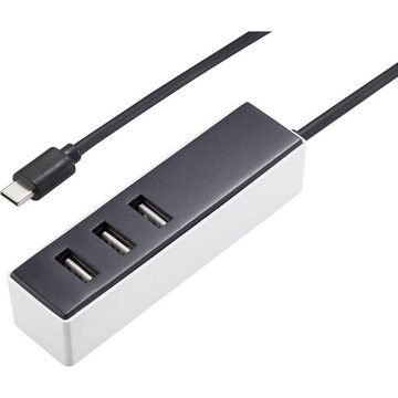 VOLTCRAFT USB Hub, 3 Anschlüsse, USB-C® nach 3 x USB-A, USB-Ladegerät