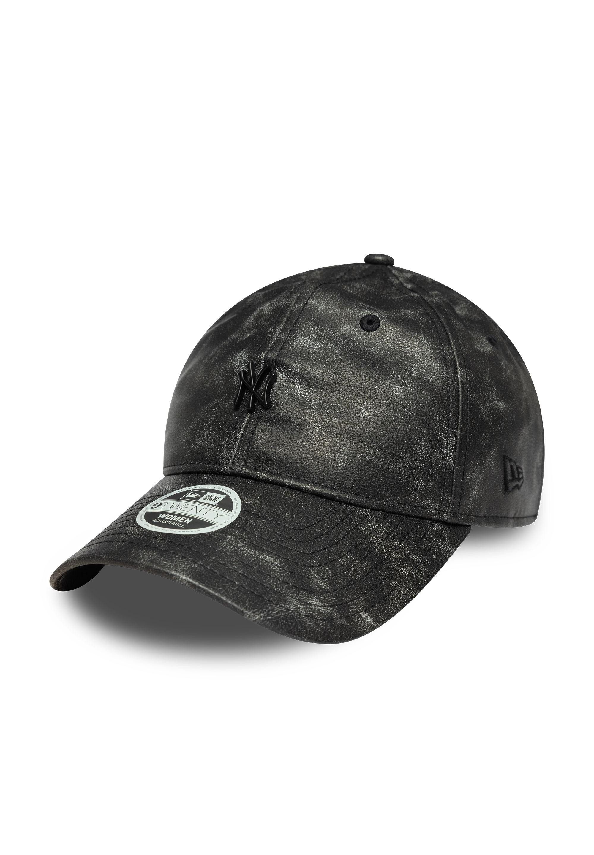 Baseball Cap New York Yankees New Era Worn PU 9Twenty Women Cap Schwarz