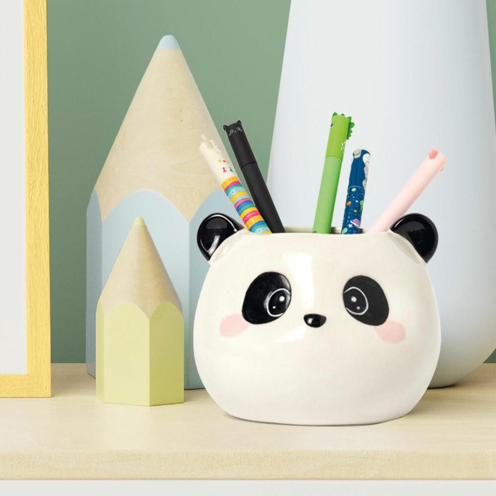 Legami Organizer LEGAMI Keramik Stiftehalter Desk Friends PANDA, LEGAMI Keramik Schreibtisch Kinder Stifte Halter PANDA Köcher Halter Box neu