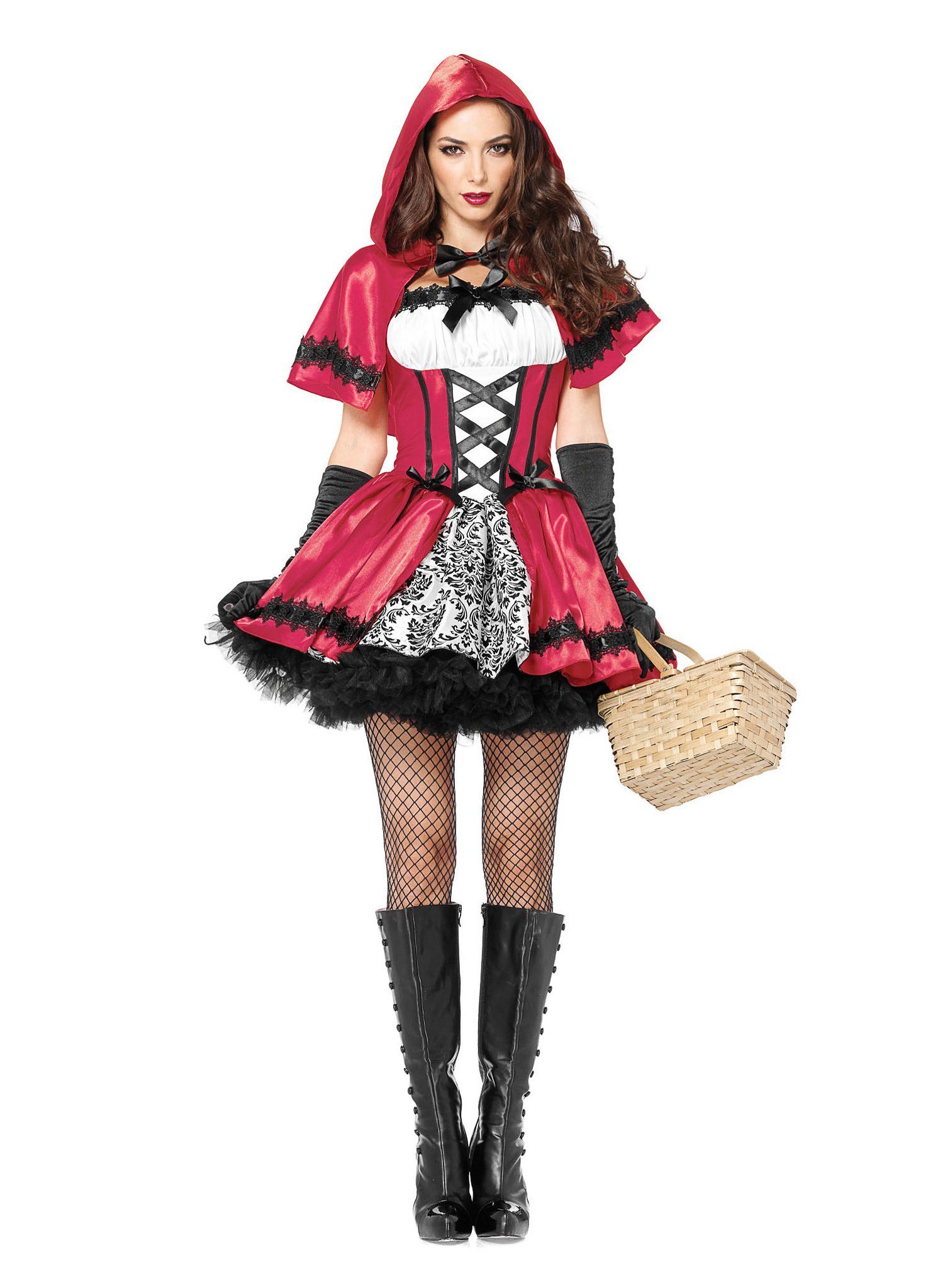Leg Avenue Kostüm Rotkäppchen - Fasching Kostüm Kleid Karneval Hallo, Märchenhaft verführerisches Kostüm für Euren ganz großen Auftritt