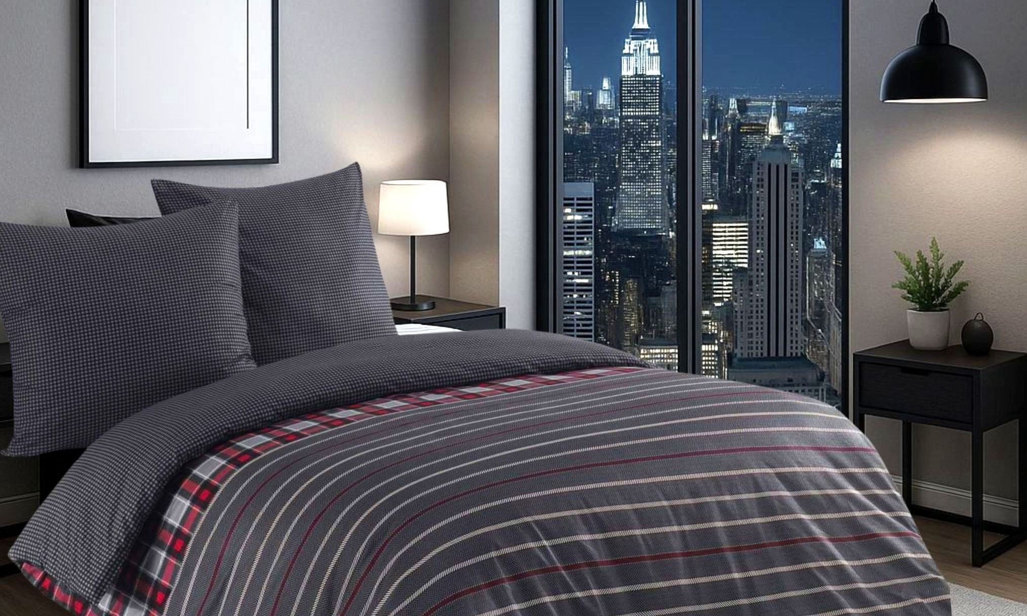 Leonado Vicenti Bettwäsche Baumwolle Wendebettw. 135x200 155x200 155x220 200x200 200x220 240x220, Renforce, 2 teilig, Reaktivdruck für brillante, langanhaltende Farben, klassisch-modern