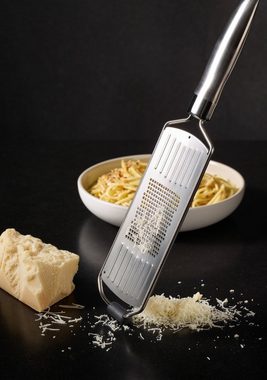 RÖSLE Küchenreibe, Edelstahl 18/10, (1-St), Feinreibe für Parmesan, Gewürze und Zitrone, mit ergonomischem Griff