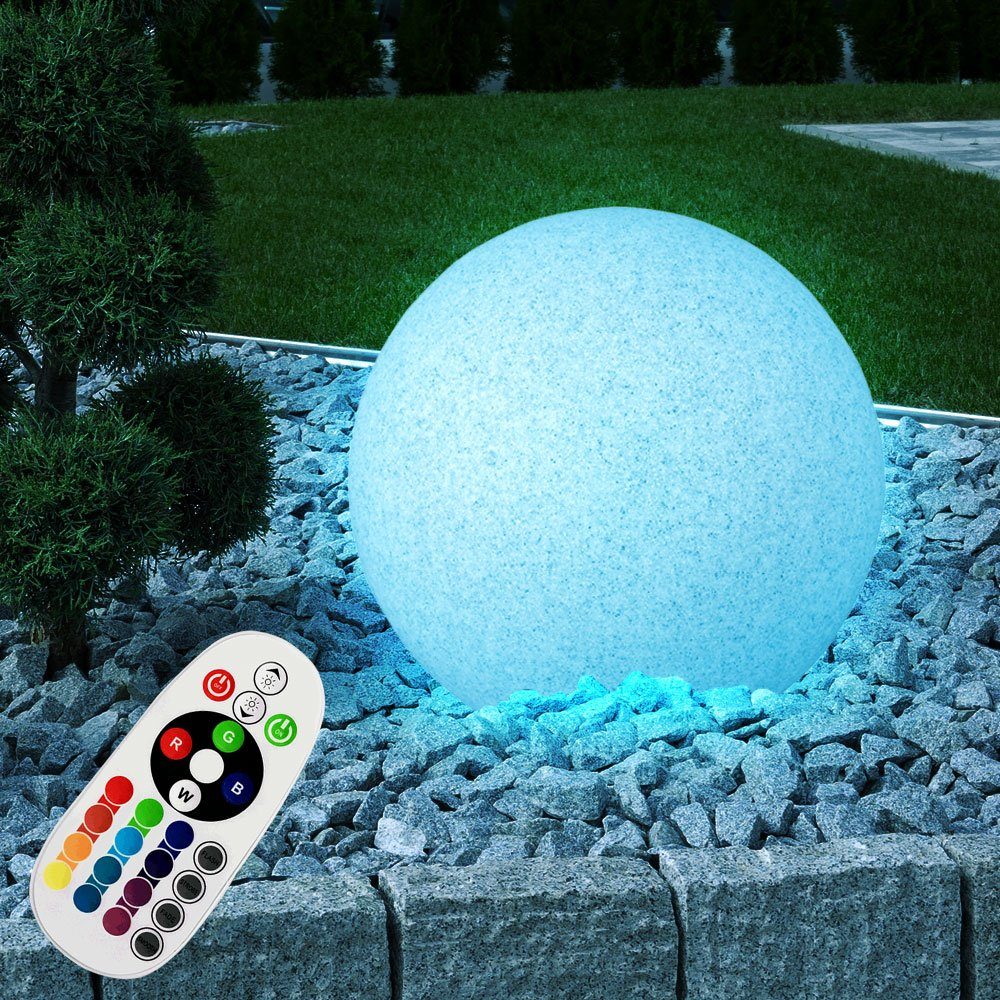 etc-shop LED Gartenleuchte, RGB LED 7 Watt Garten Leucht Kugel Granit Stein  Außen Lampe Fernbedienung Farbwechsel online kaufen | OTTO