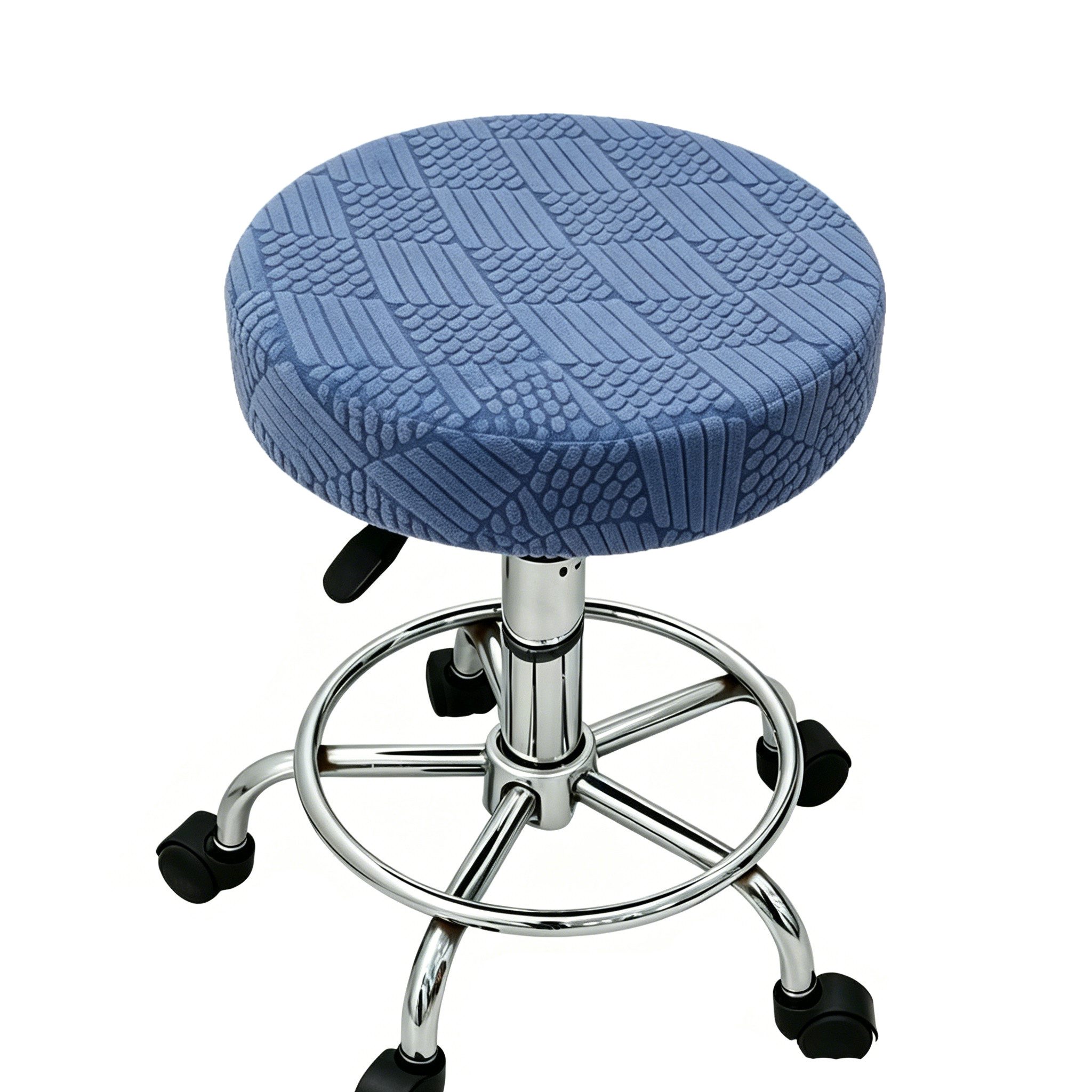 Diwzbyn Stuhlhusse Runde elastische Stuhlhusse, waschbare runde Barhocker-Bezugshusse, elastischer Sitzbezug, geeignet für runde Sitzflächen von 28–40 cm