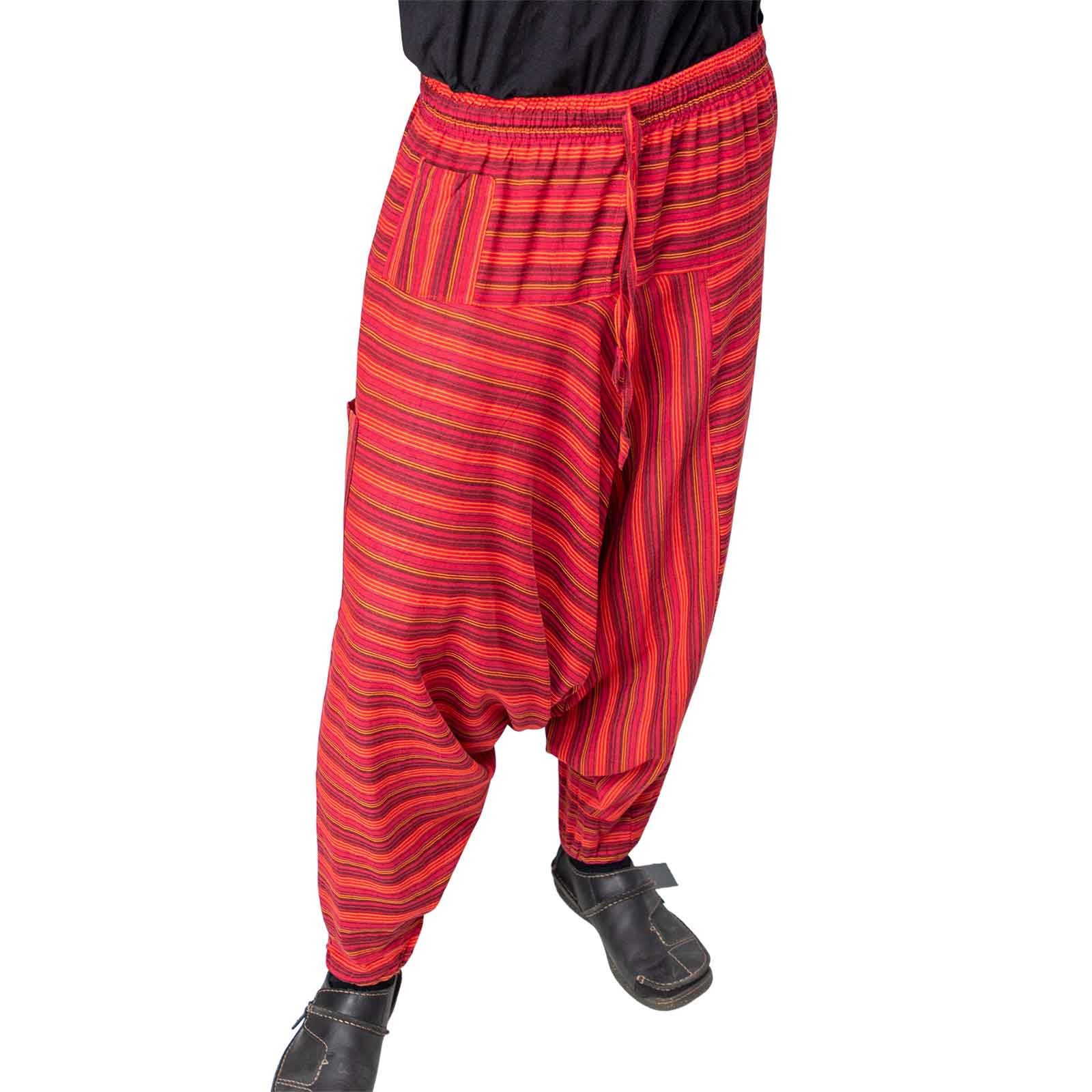 Haremshose Bunt Unisex Aladin Haremshose Wellnesshose Wohlfühl Pluder Hose Yoga