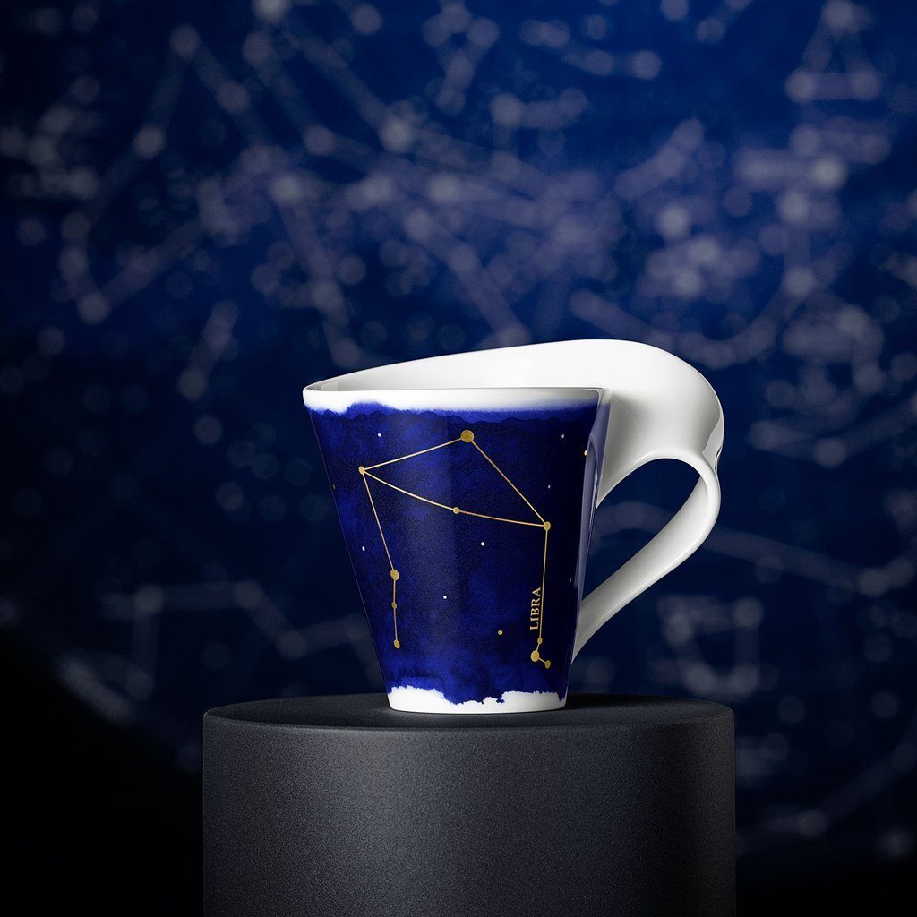 Villeroy & Boch Tasse NewWave Stars Be.m.Hkl. 0,3l, 1-tlg., Porzellan, Premium Porcelain, spülmaschinenfest, Made in Germany