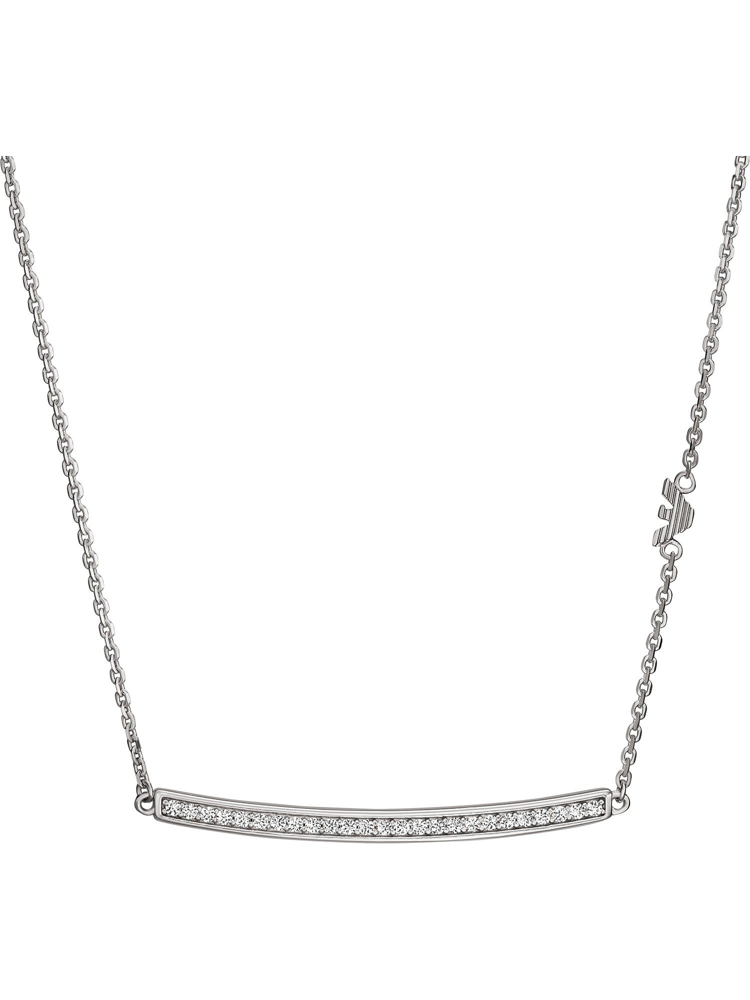 Emporio Armani Collier Emporio Armani Damen-Kette 925er Silber Zirkonia