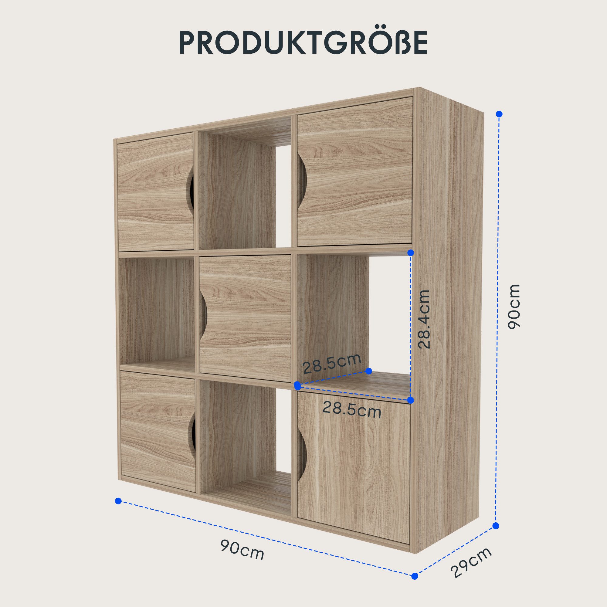 FLEXISPOT Bücherregal BW1, Regal, Standregal, Würfelregal, günstig online kaufen