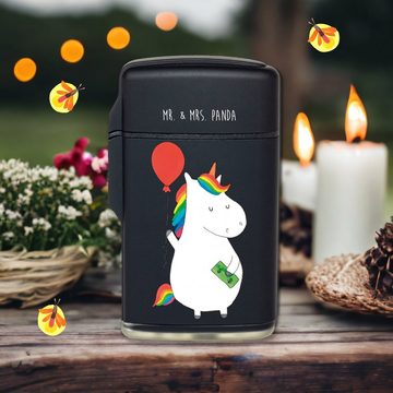 Mr. & Mrs. Panda Feuerzeug Einhorn Luftballon - Schwarz - Geschenk, Unicorn, Einhorn Deko, Einhö (1-St), Spruch & Motiv