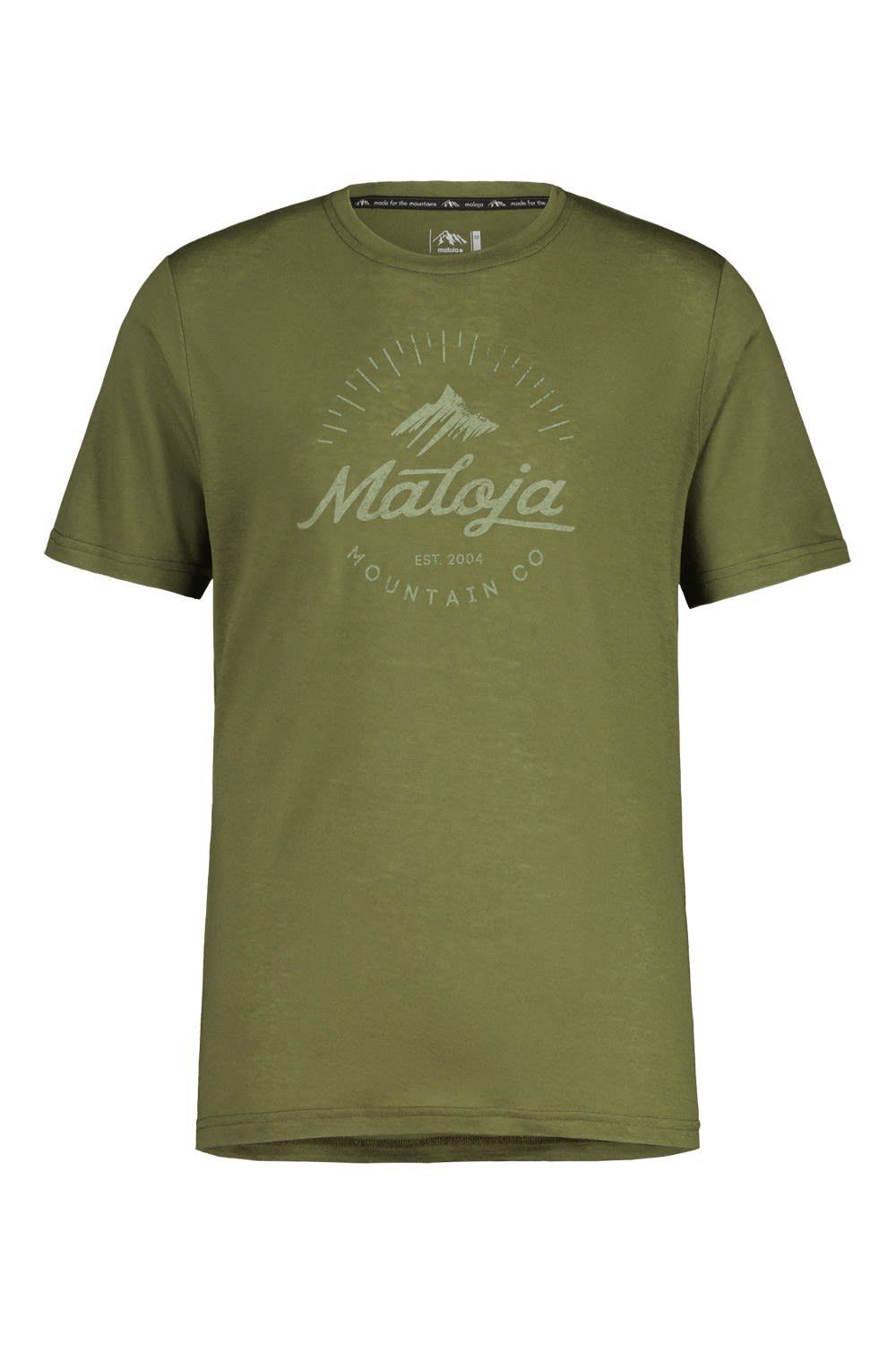 Maloja T-Shirt Maloja M Roccam. T-shirt Herren Kurzarm-Shirt Brown