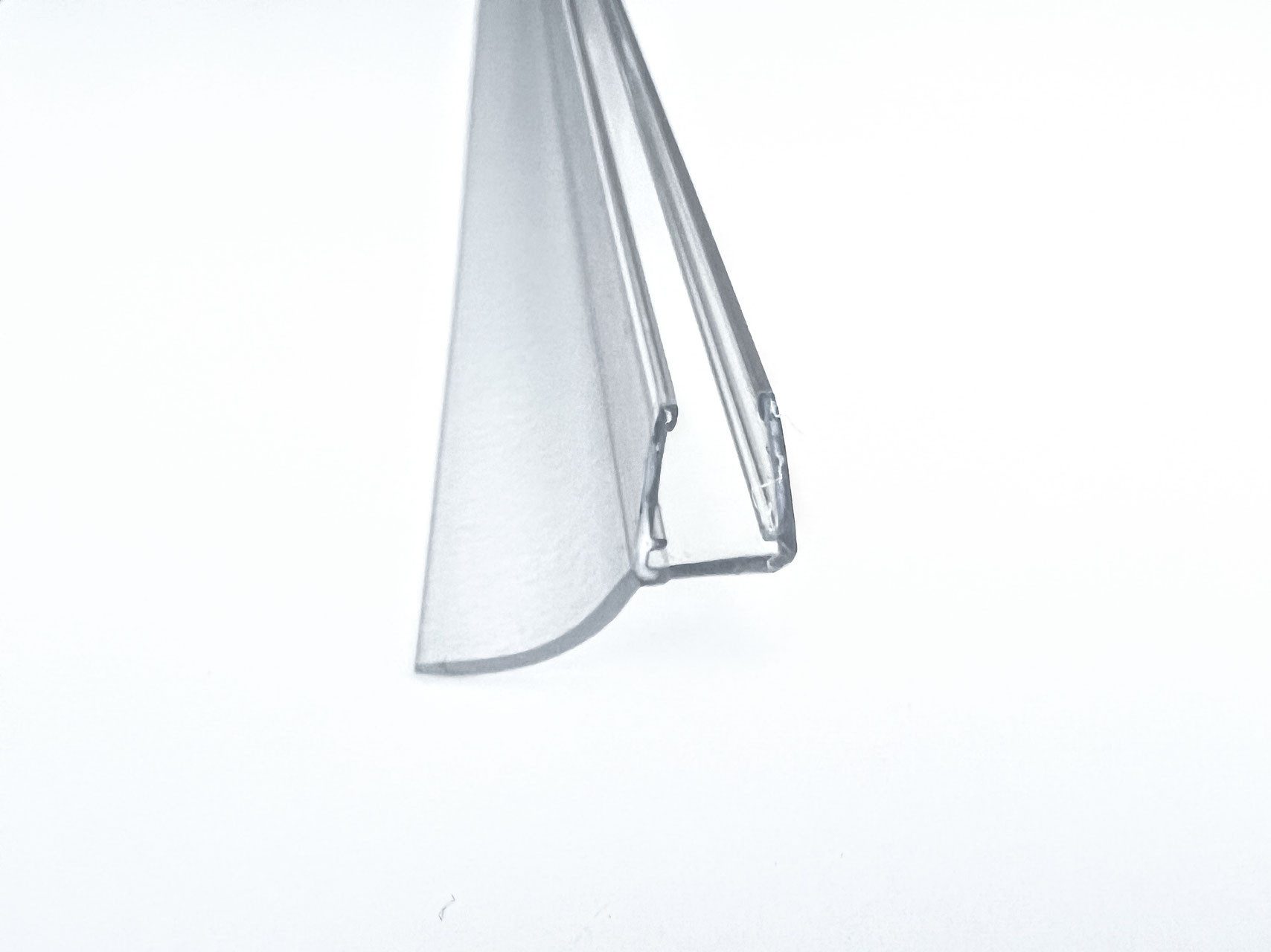 Kristhal Dusch- & Baddesign Duschdichtung Streifdichtung mit langer schräger Dichtfahne, L: 100 cm
