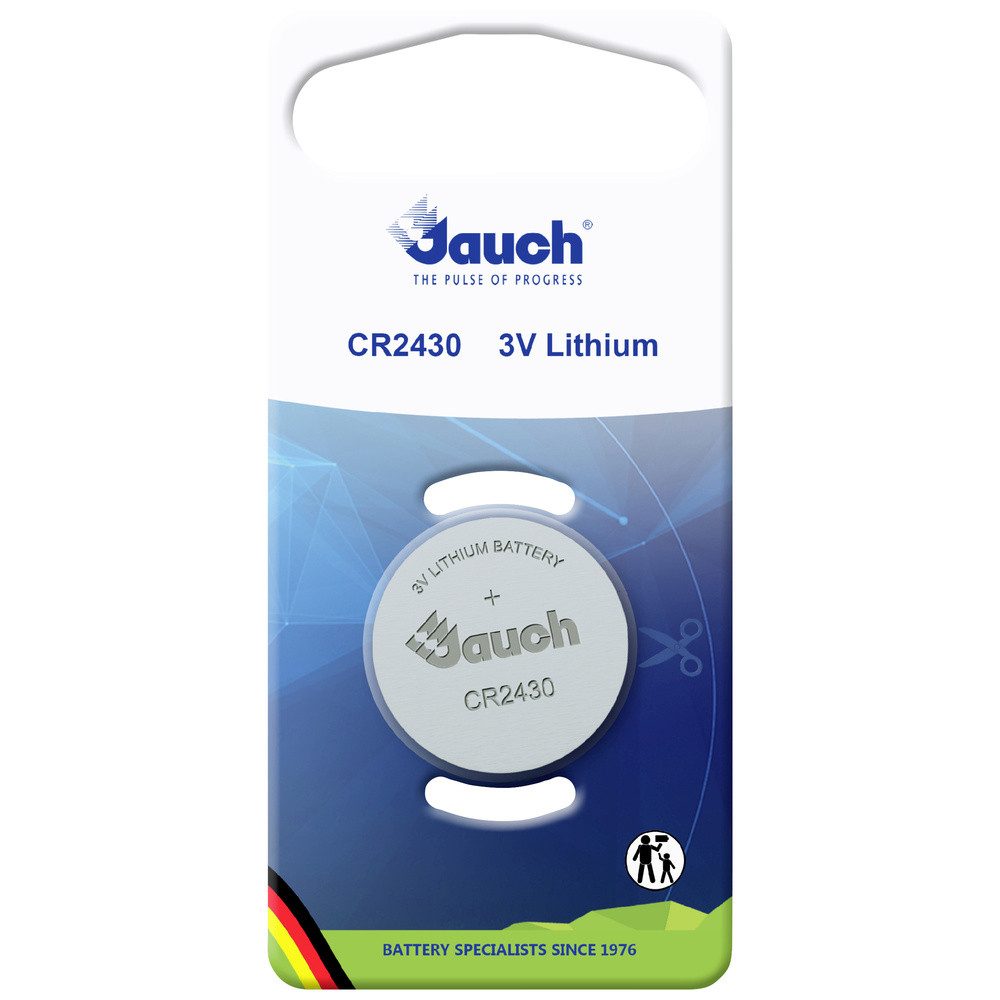 Jauch Quartz Jauch Quartz Knopfzelle CR 2430 3 V 1 St. 320 mAh Lithium Knopfzelle, (3.00 V)
