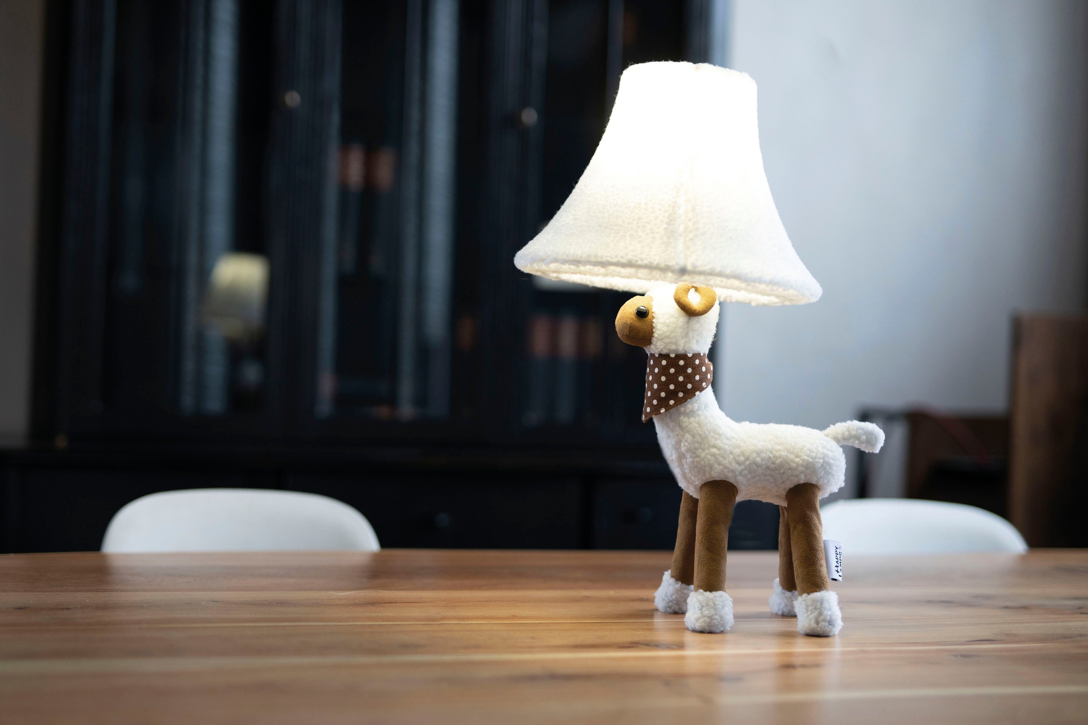 Happy Lamps for smiling eyes LED Tischleuchte Wolle das Schaf, LED fest integriert, Neutralweiß, Hochwertig, Einzigartig, Zertifiziert, Nachhaltig
