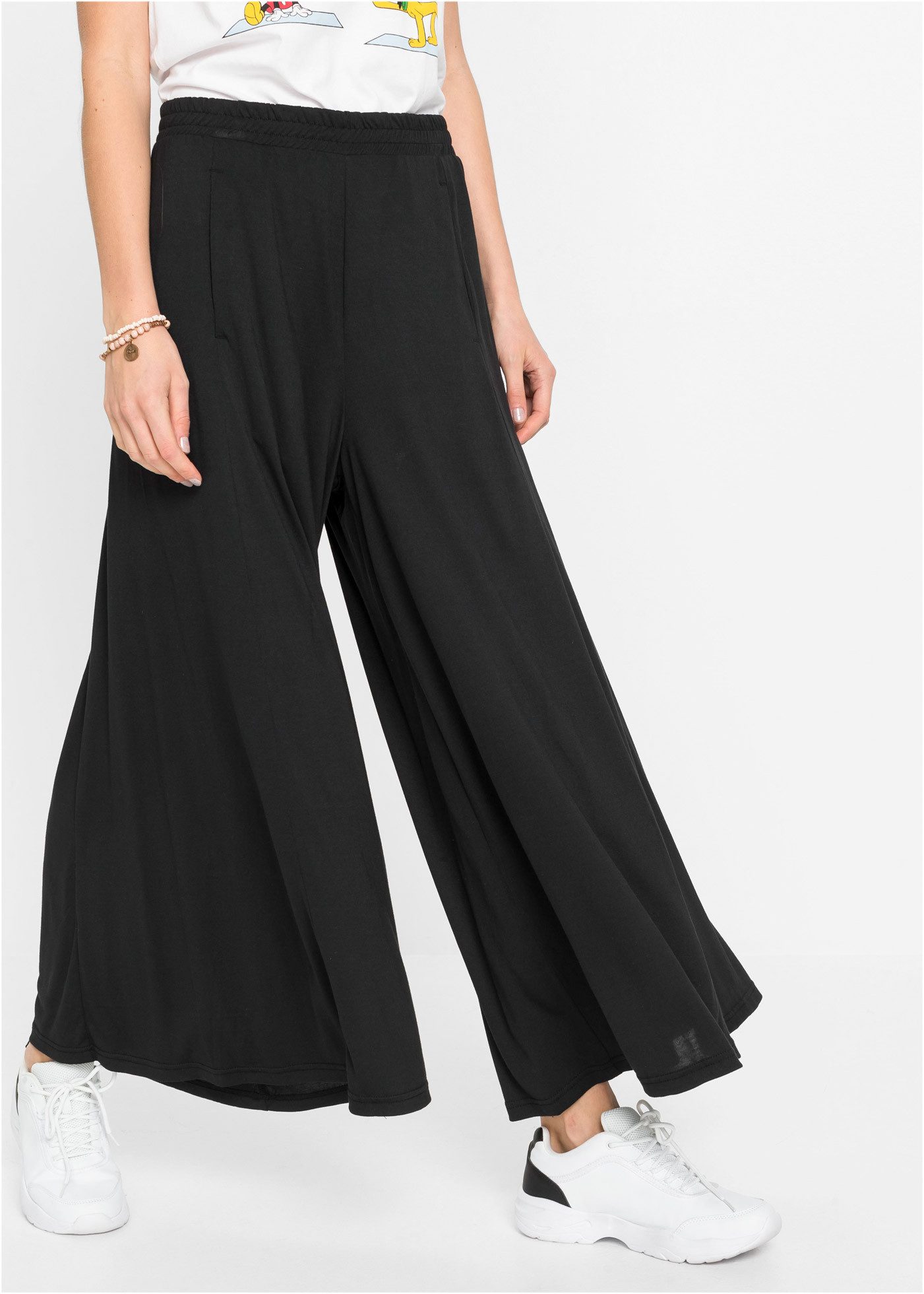 bonprix Culotte aus Modal und Polyester, Loose fit Passform, weites Bein