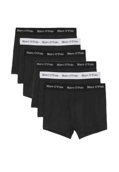 Marc O'Polo Retro Boxer 6er Pack Essentials (Spar-Set, 6-St) Retro Short / Pant - Baumwolle - Ohne Eingriff - Atmungsaktiv