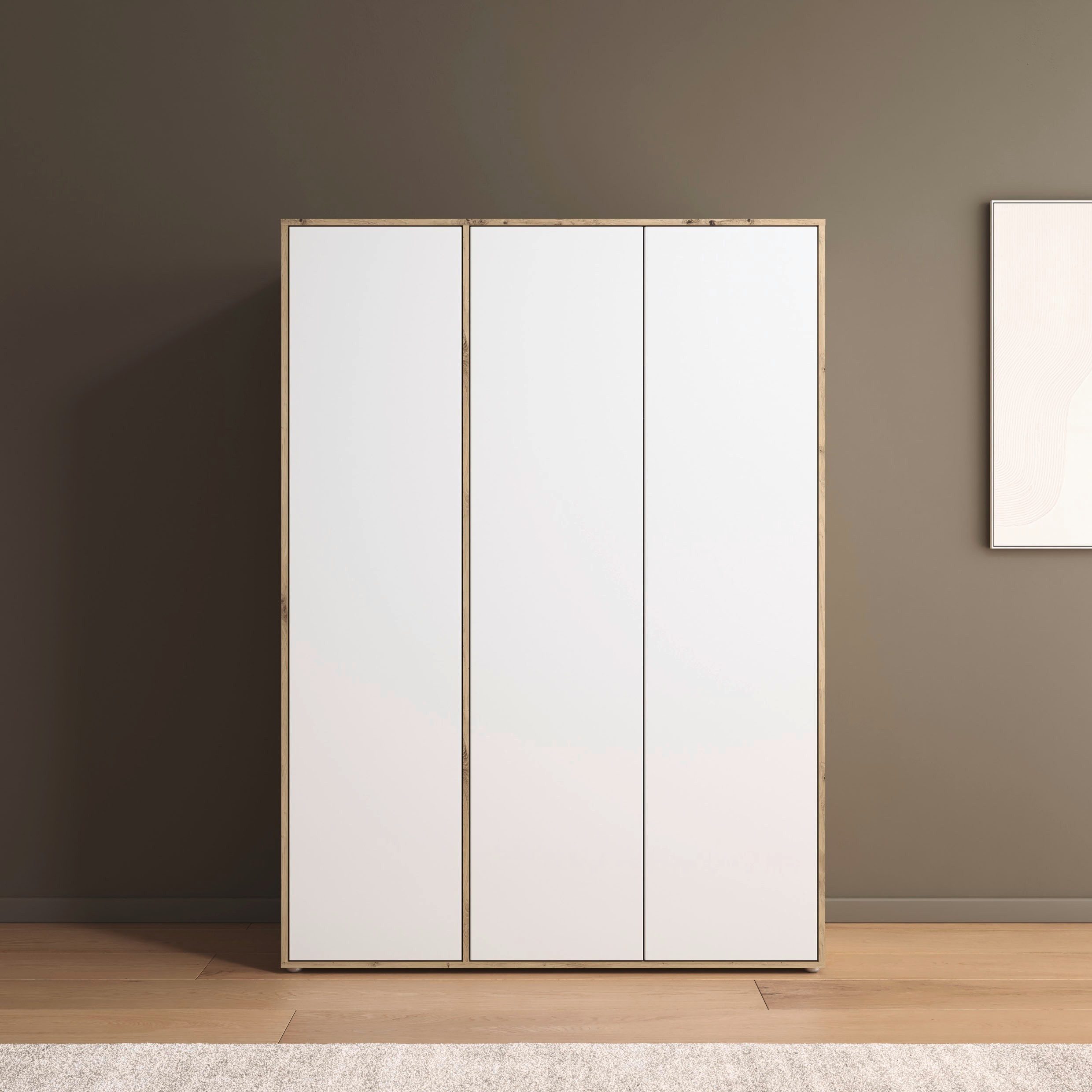 rauch Drehtürenschrank Kleiderschrank Schrank Garderobe Wäscheschrank NABILA viel Stauraum (in 3 verschiedenen Ausstattungen BASIC/CLASSIC/PREMIUM) in 2 Breiten – Bild 2 von 5