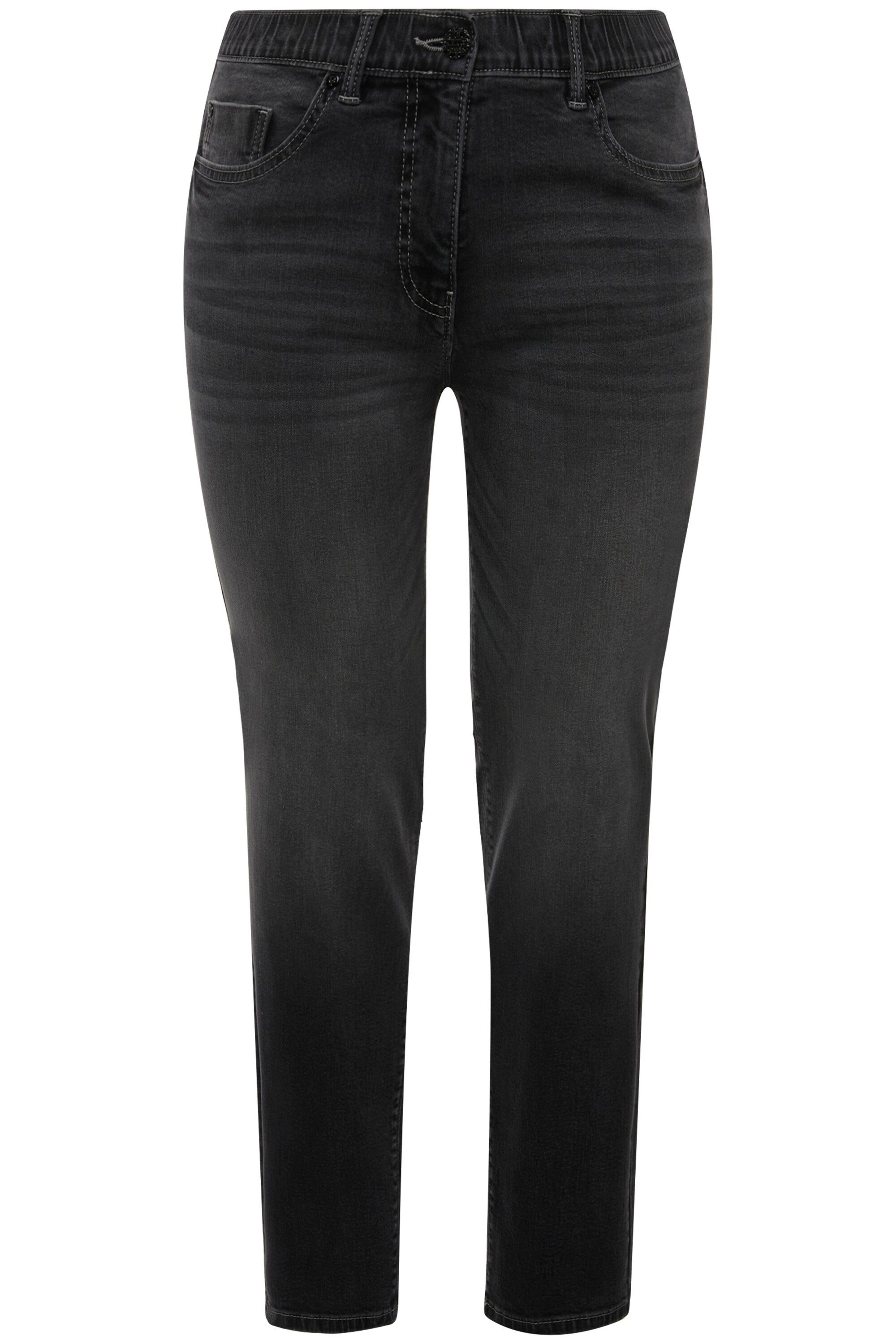 Ulla Popken Regular-fit-Jeans Push-Up-Jeans Sarah schmales Bein Stretch günstig online kaufen