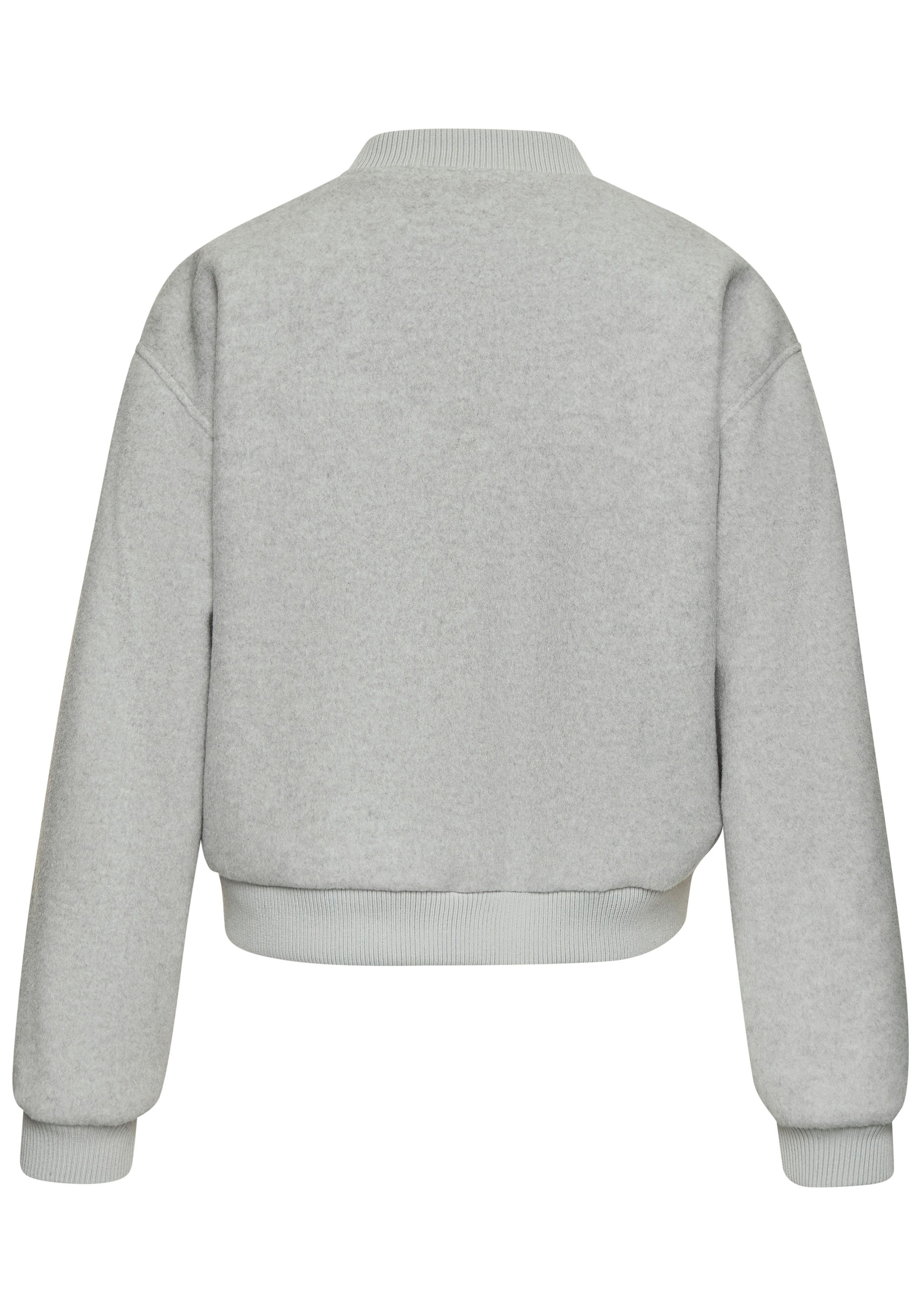 LASCANA Bomberjacke mit Rippbündchen, Pilotenjacke mit Druckknöpfen und Taschen