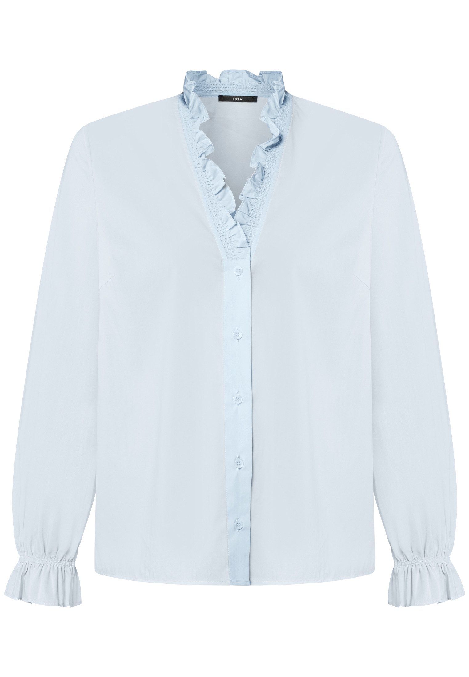 Zero Klassische Bluse Damen mit Rüschen günstig online kaufen
