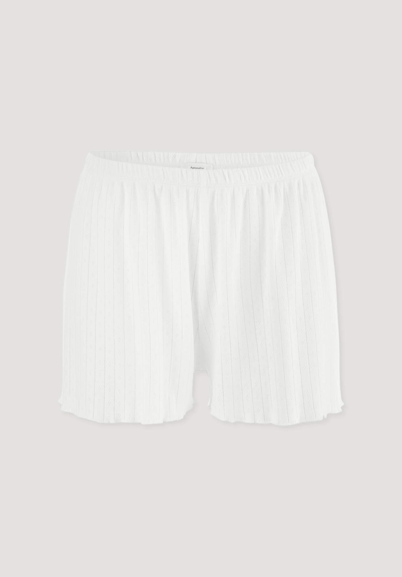 Hessnatur Pyjamahose Regular PURE POINTELLE aus reiner Bio-Baumwolle (1-tlg)