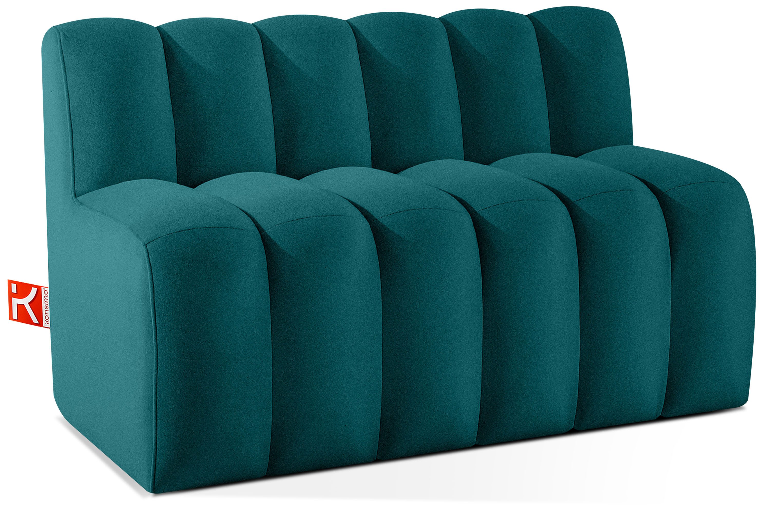 KONSIMO® Sofa CORDA Einzelsofa, Küchensofa, Polsterbank, Küchenbank, Breite: 120 cm, hergestellt in der EU, moderne Eleganz, ideal für Restaurantbereiche