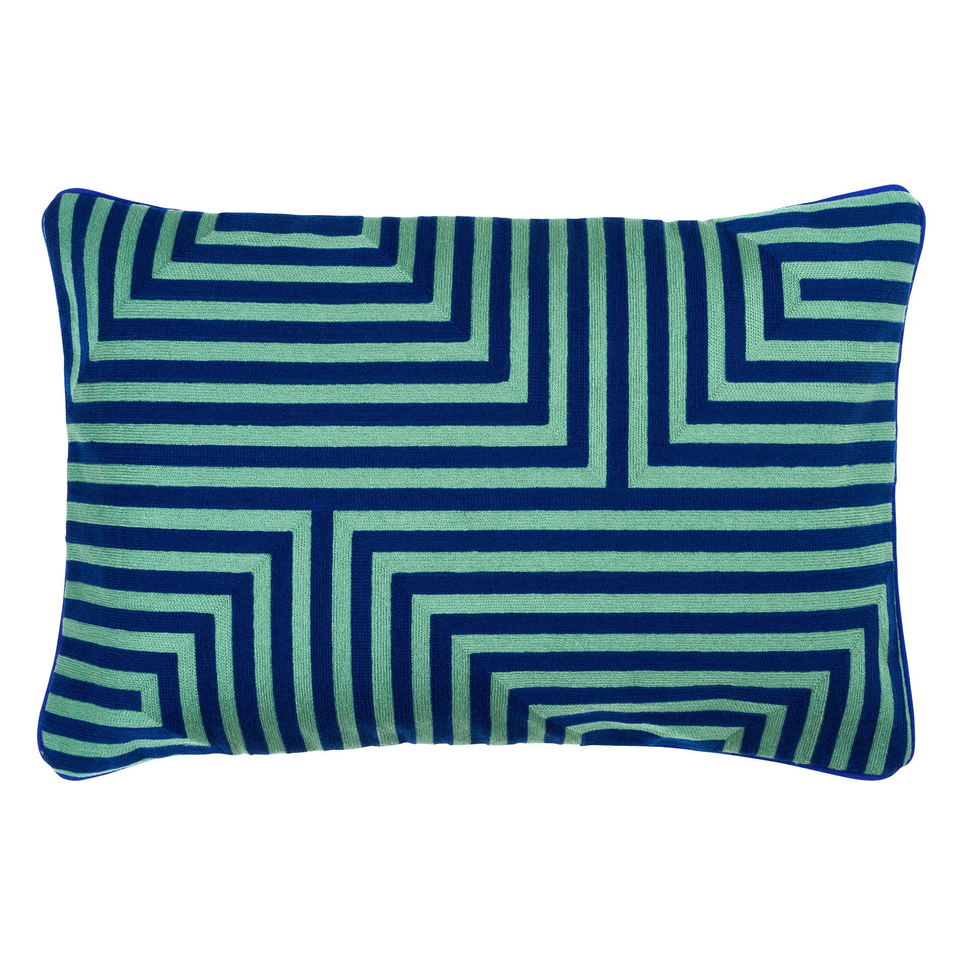 Lambert Dekokissen Vasarely Kissen, bestickt, tinte/salbei, gefüllt ...