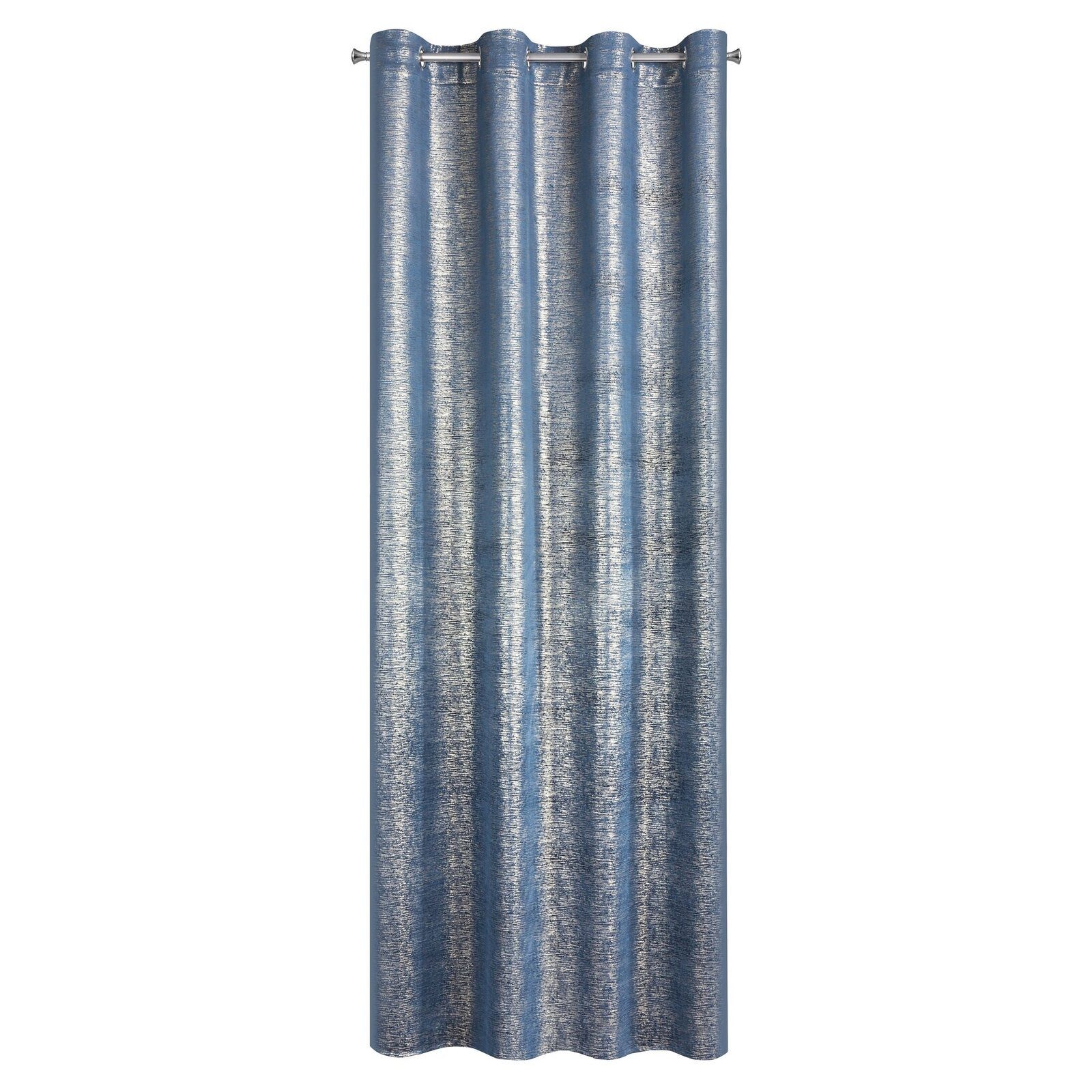 Eurofirany Vorhang Glamour Vorhänge zum Wohnzimmer, Ösenschal, 140x250 cm, elegante, blickdichte Vorhänge