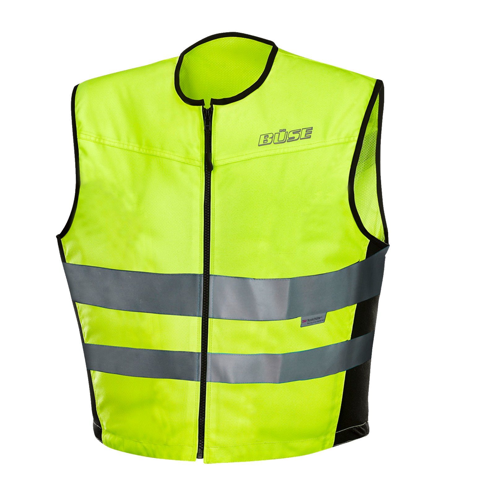 Büse Motorradjacke Büse Warnweste 3M schwarz / neon gelb 2XL atmungsaktiv günstig online kaufen