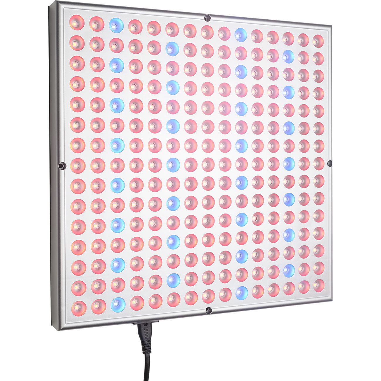 Casativo Pflanzenlampe Pflanzen-Wachstumslampe mit 225 LEDs 250 Lumen 14W 300x300x35mm, LEDs, Beleuchtungsstärke 500 Lux, 250 Lumen, Dauer 30.000 Stunden