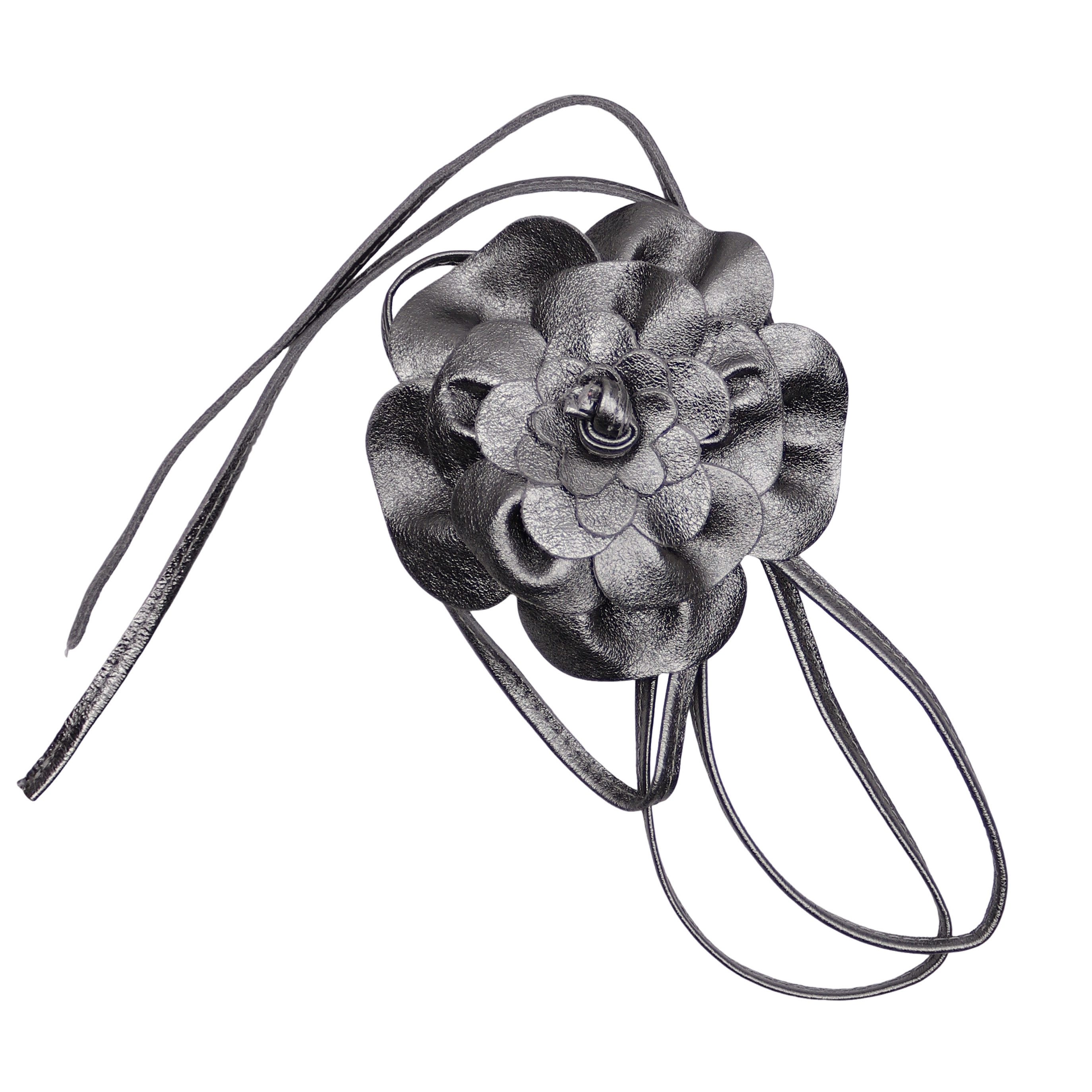 MIRROSI Taillengürtel Blume aus Echtleder zu binden, Einheitsgröße, Made in Italy Einheitsgröße (Geeignet für einen Hüftumfang bis zum ca.150 cm)