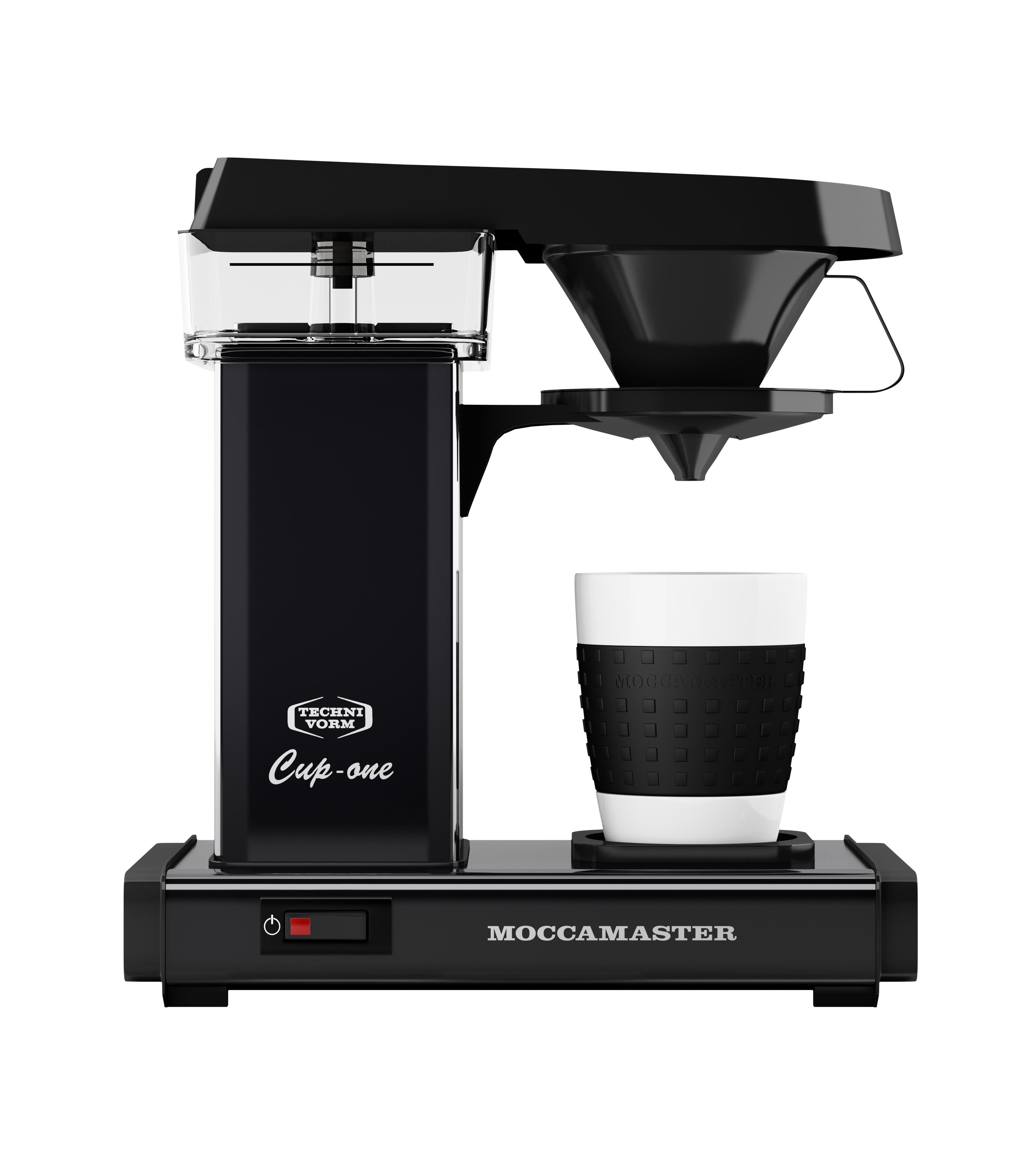 Moccamaster Filterkaffeemaschine Cup-one, 1, Brühtemperatur 92-96 ° C und Kaffeetemperatur 80-85 ° C Matt Black