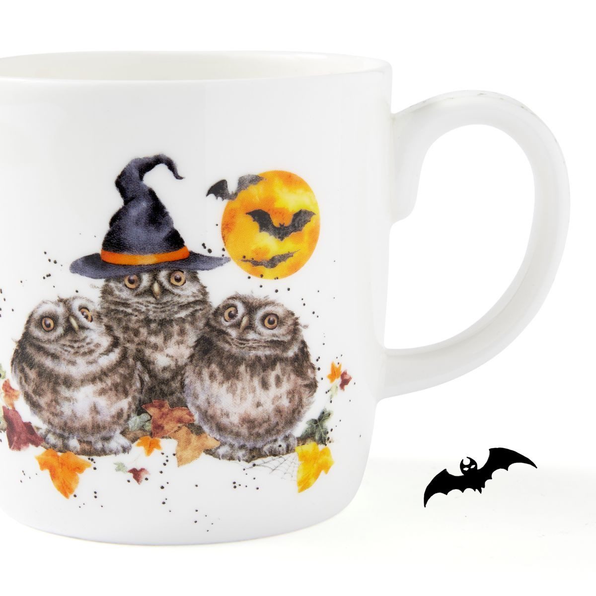 Wrendale Becher Wrendale Designs Porzellan-Becher Happy Owl-o-ween, ca. 400ml, Porzellan