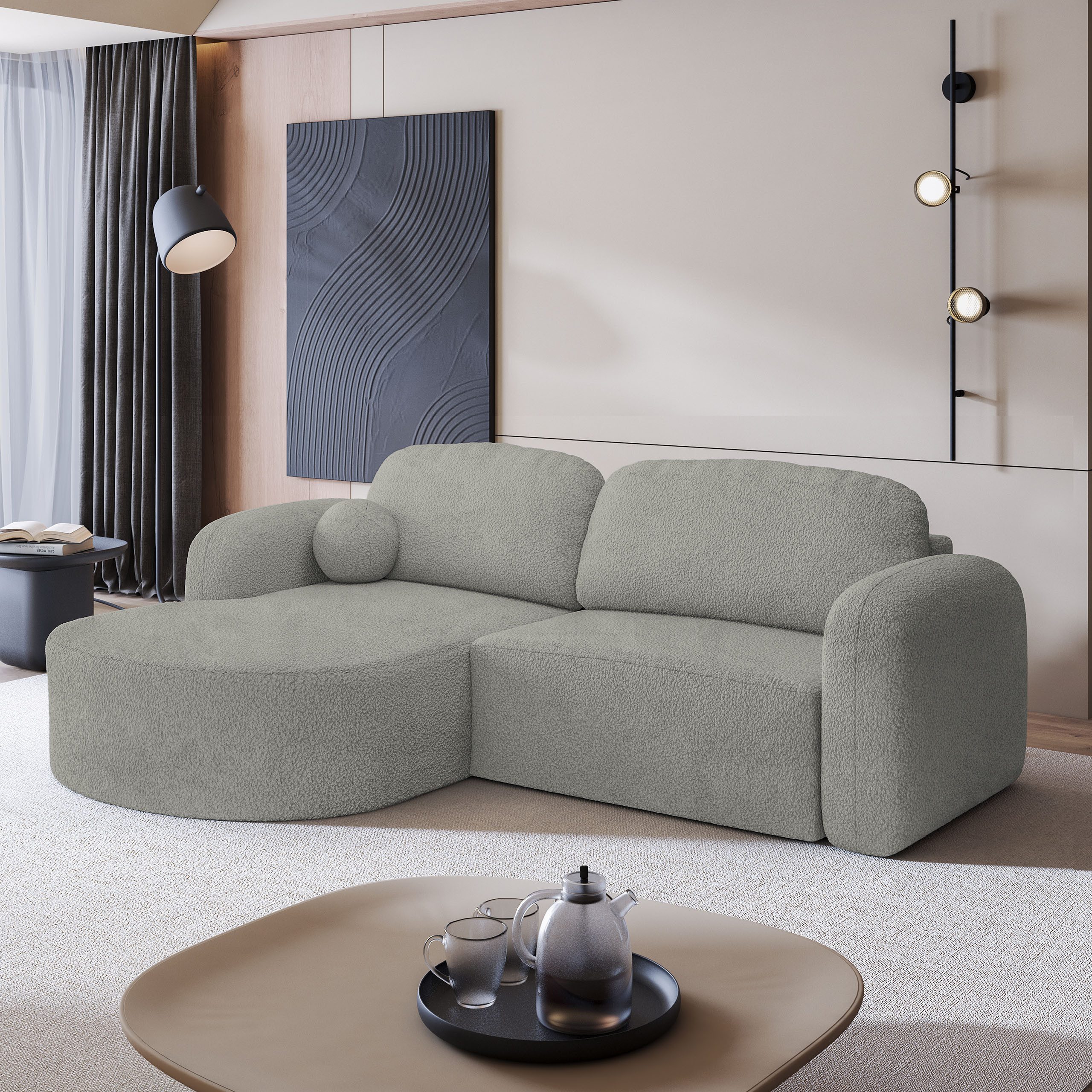 Masseno Ecksofa AMILIA mit Schlaffunktion L-Form, günstig online kaufen