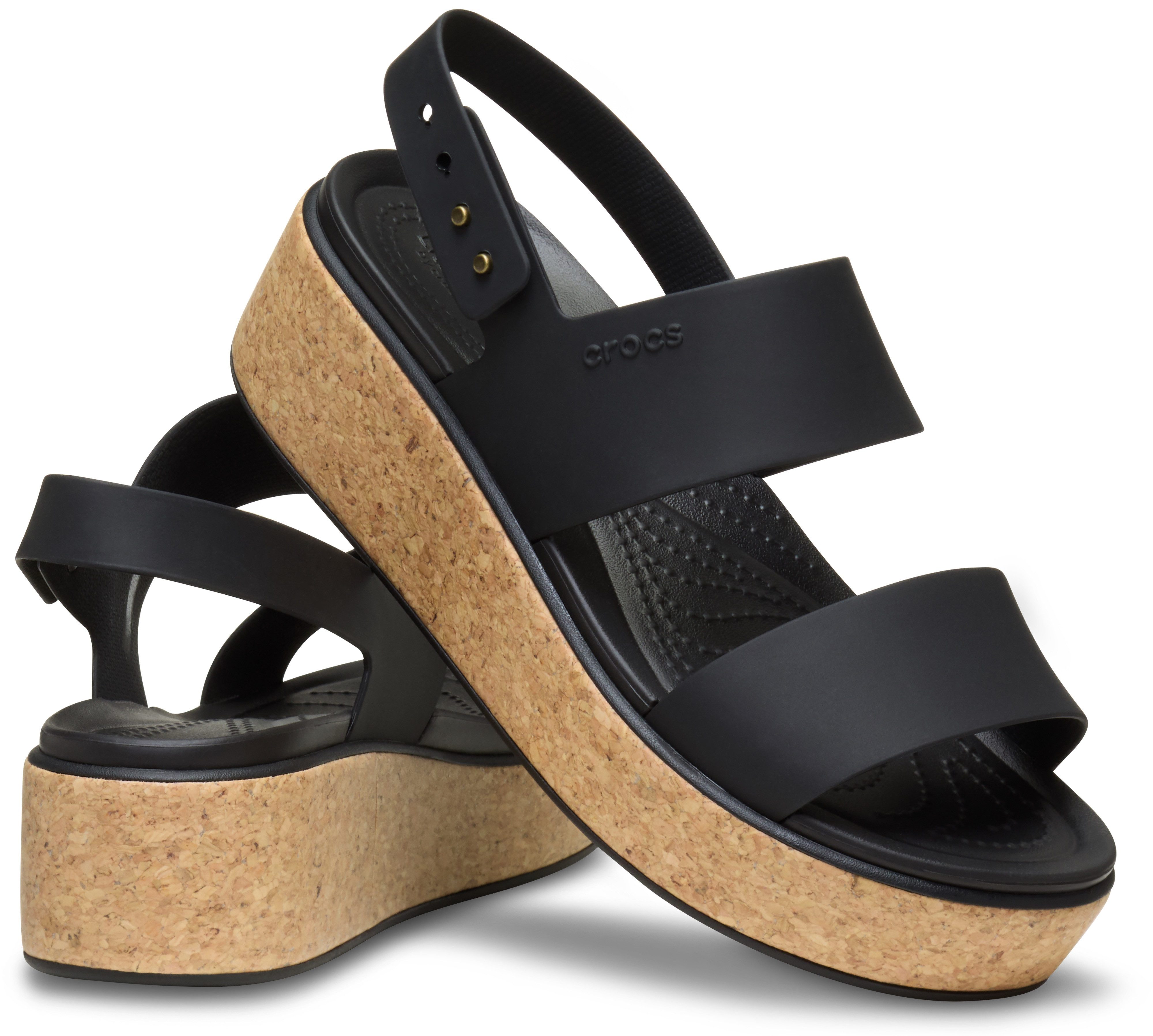 Crocs Brooklyn Cork Low Wedge Keilsandalette, günstig online kaufen